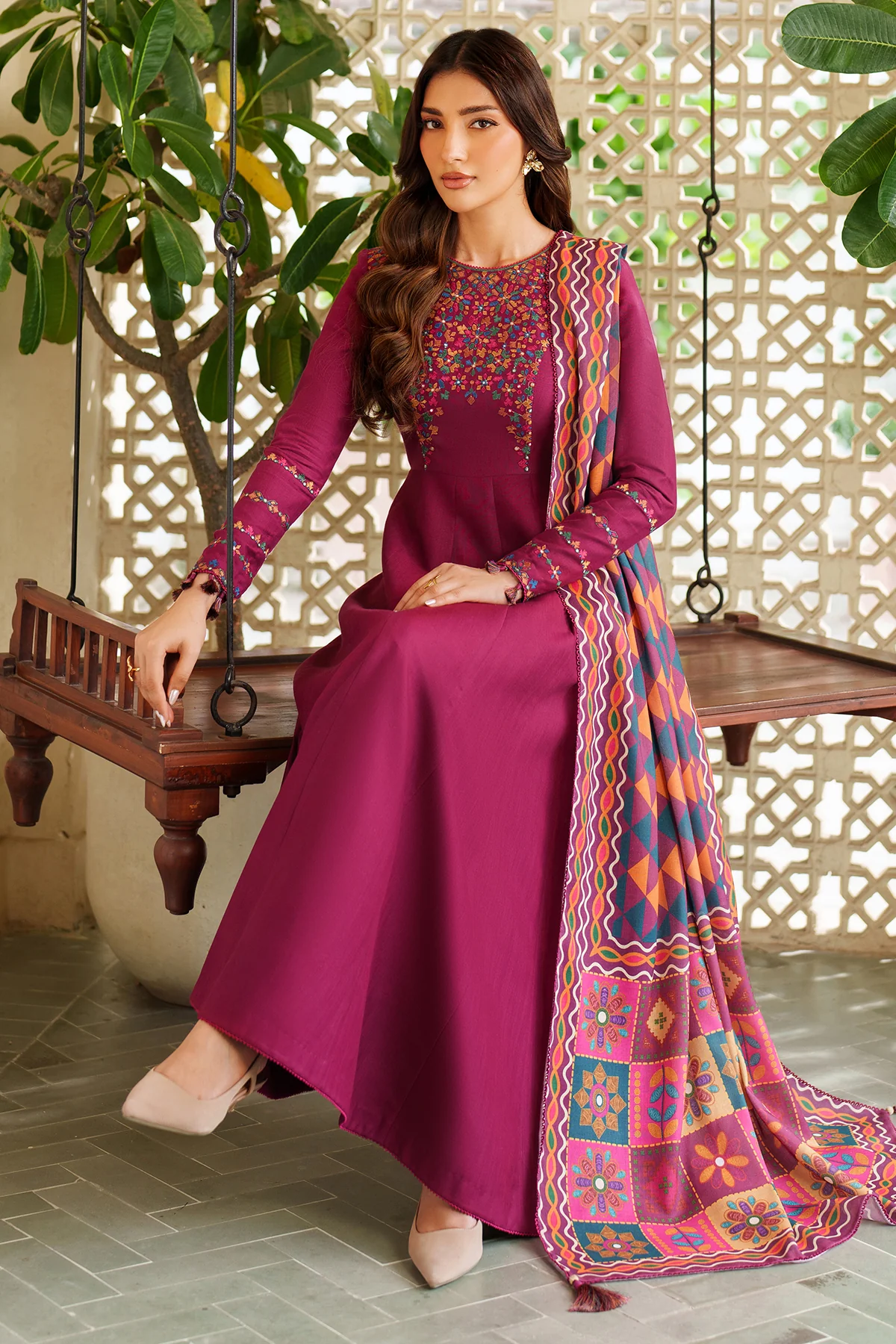 EMBROIDERED KHADDAR RTW-1233