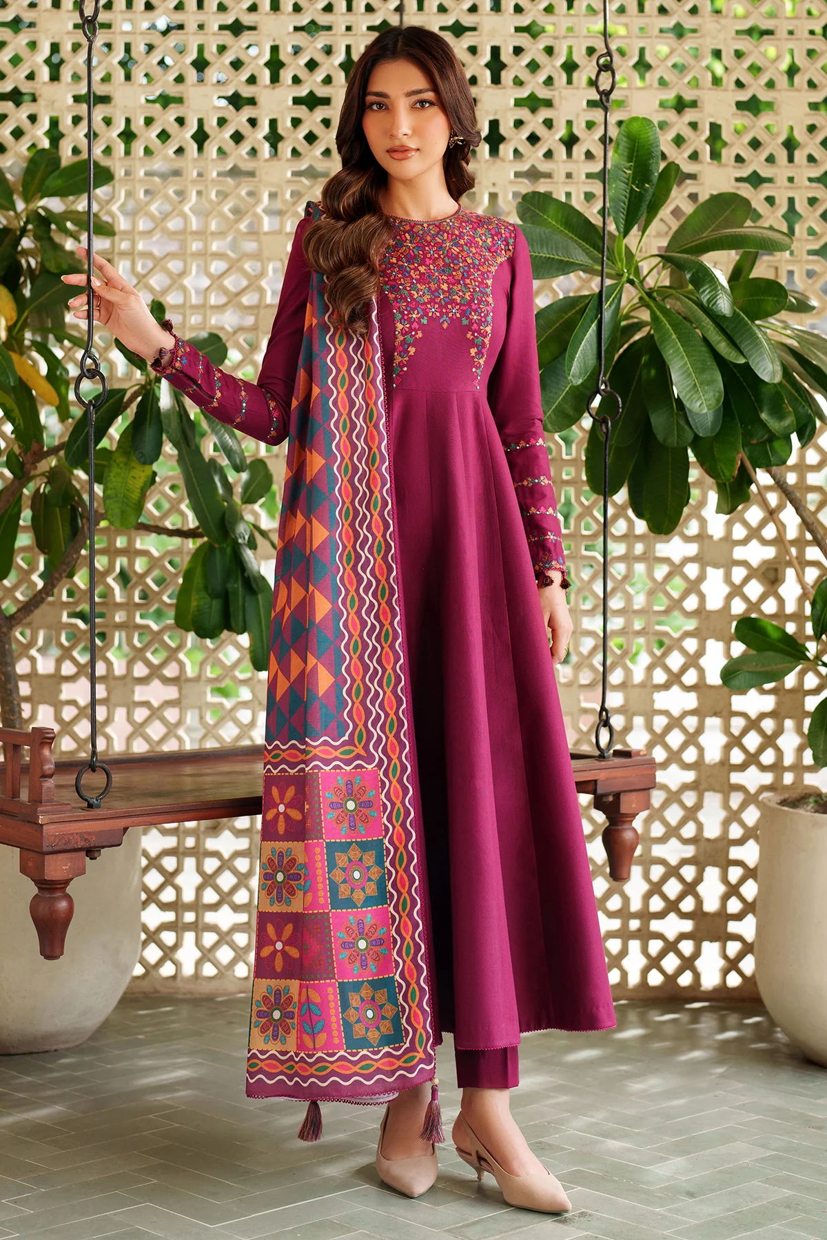 EMBROIDERED KHADDAR RTW-1233