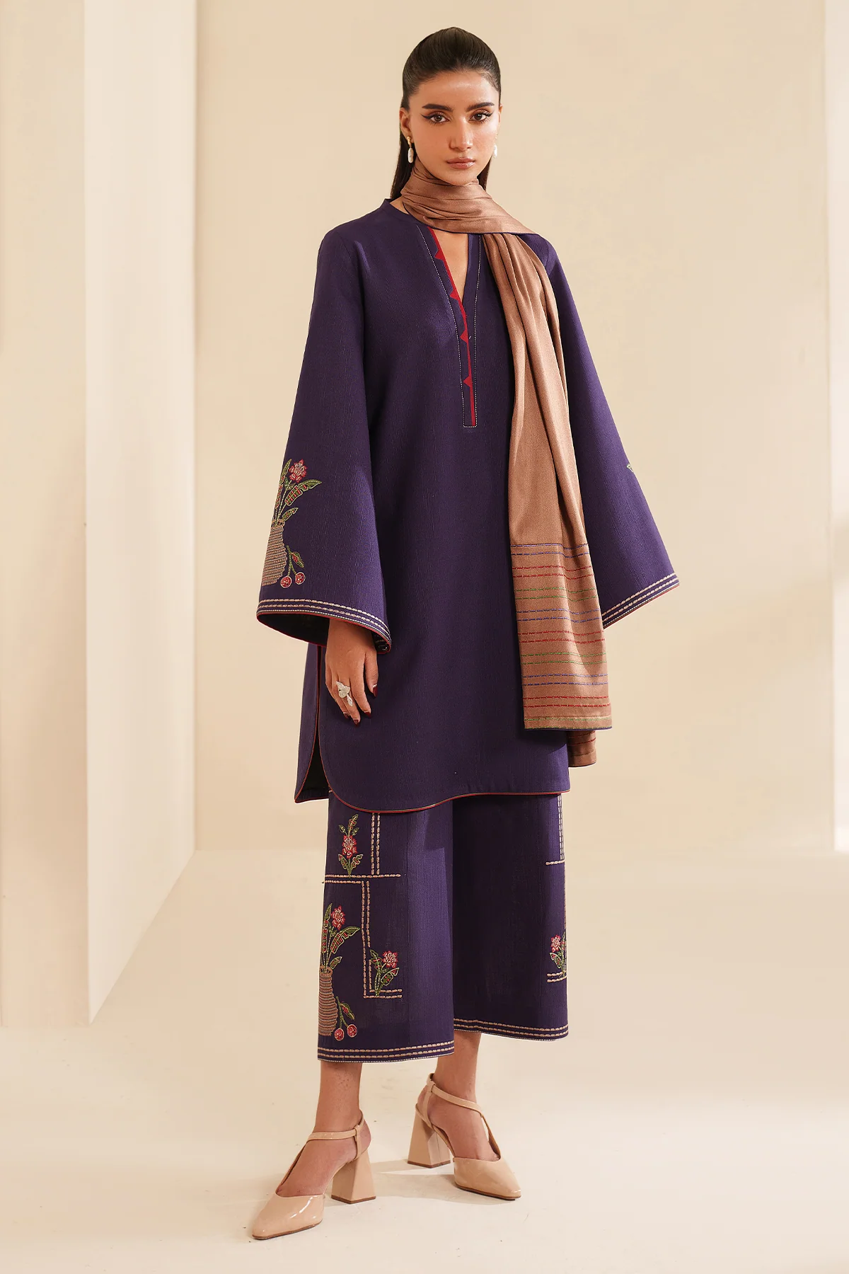 Embroidered Khaddar RTW-1263