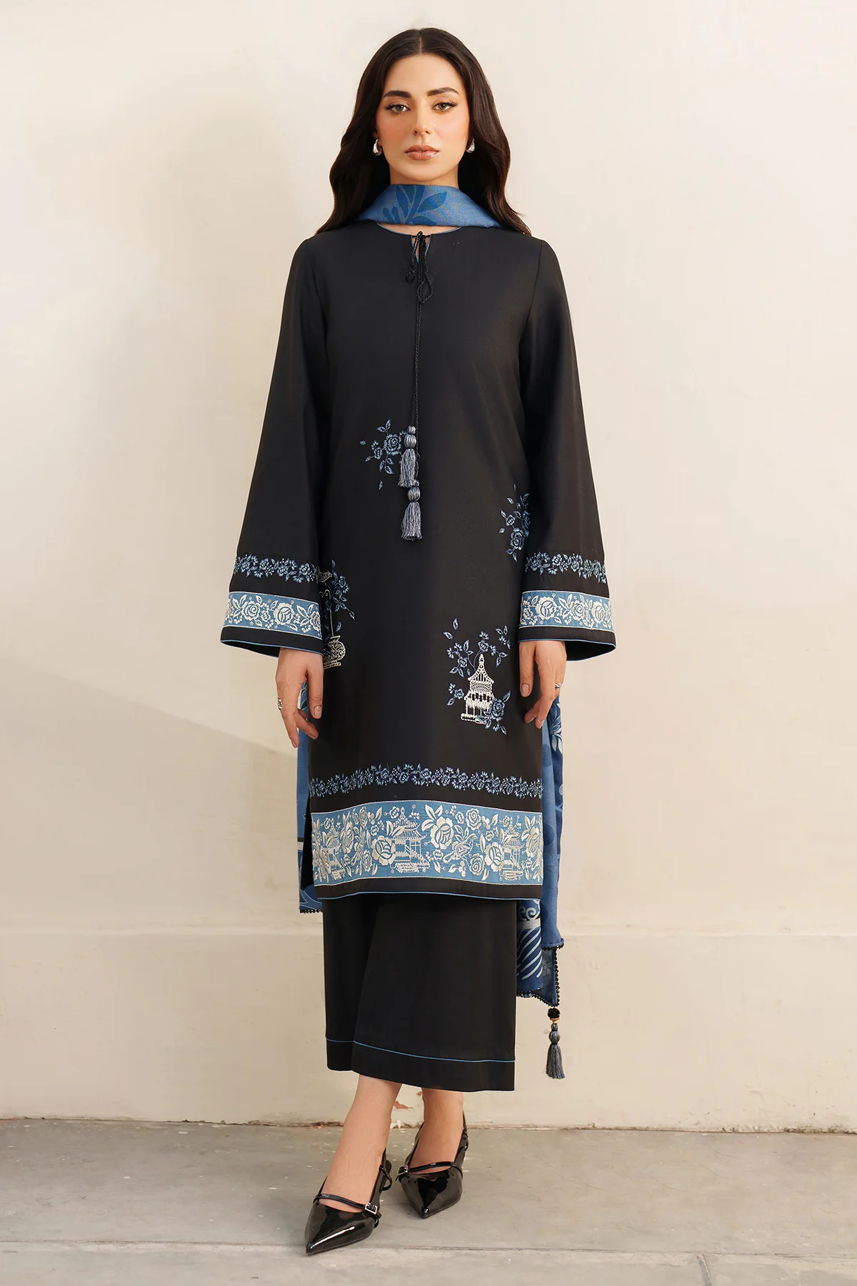 EMBROIDERED PREMIUM VISCOSE UW-0153