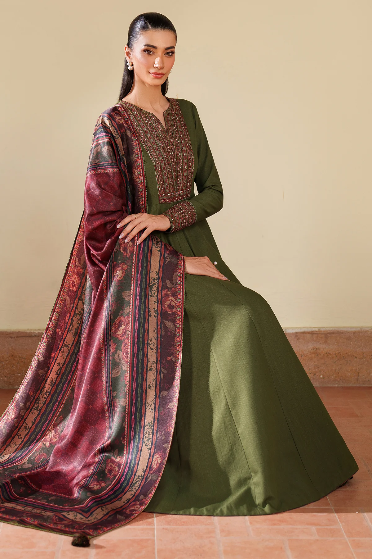 EMBROIDERED KHADDAR UW-0197