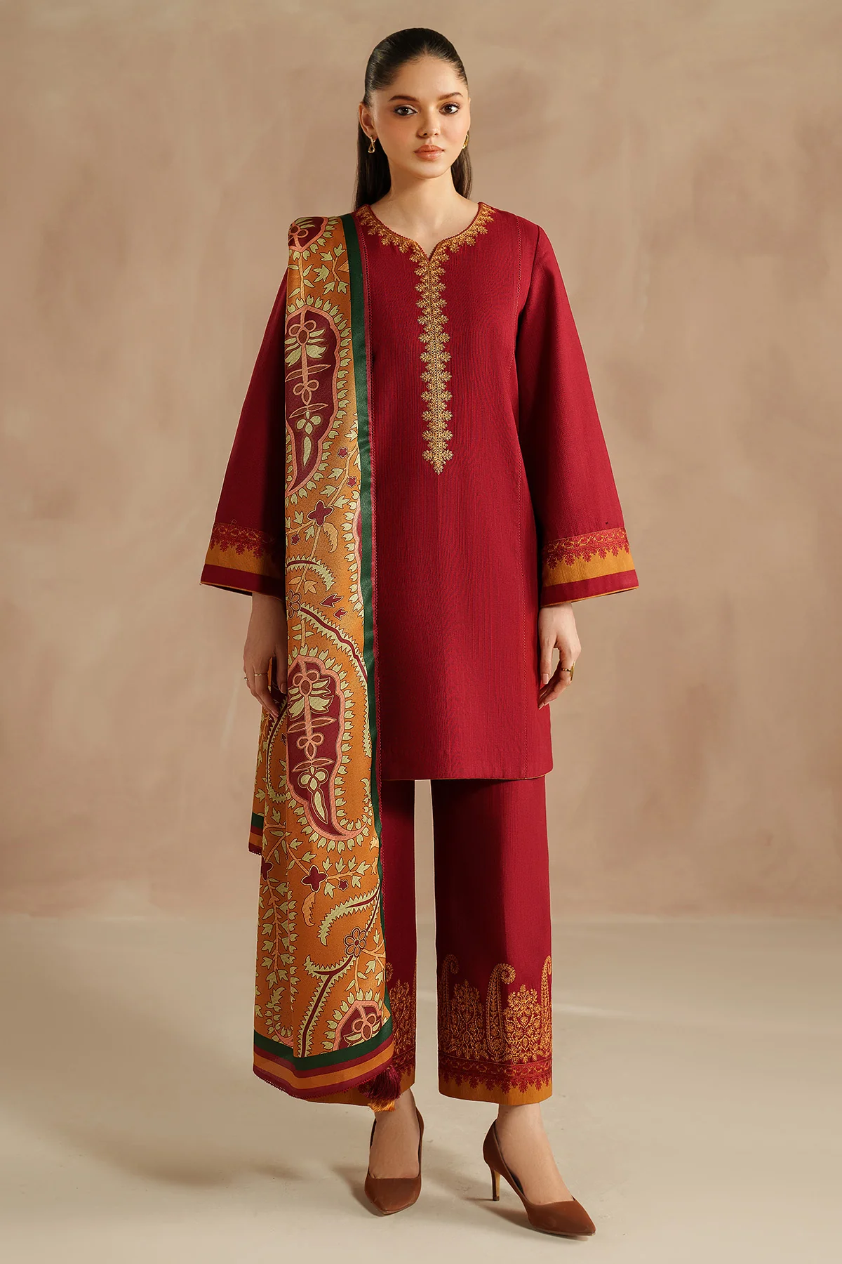 EMBROIDERED KHADDAR UW-0187 6 EMBROIDERED KHADDAR UW-0187