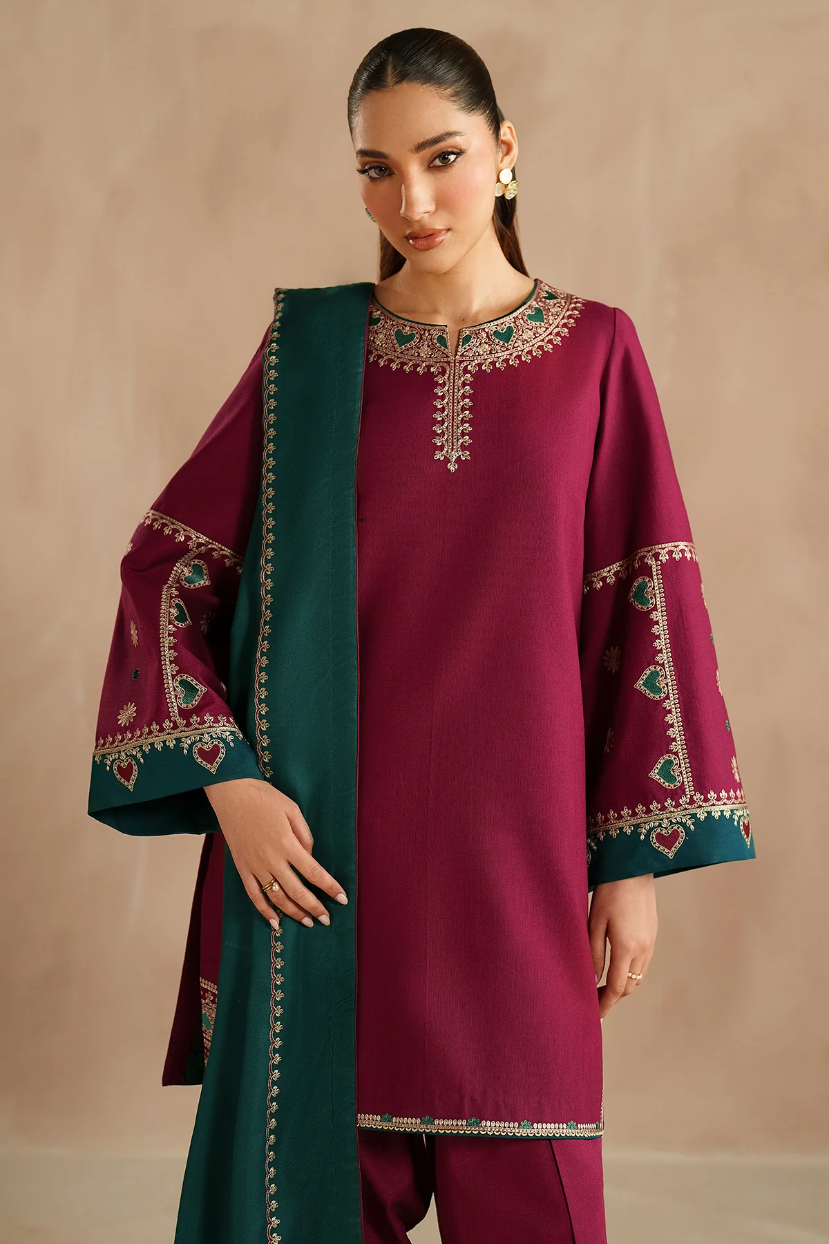 EMBROIDERED KHADDAR UW-0215 5 EMBROIDERED KHADDAR UW-0215