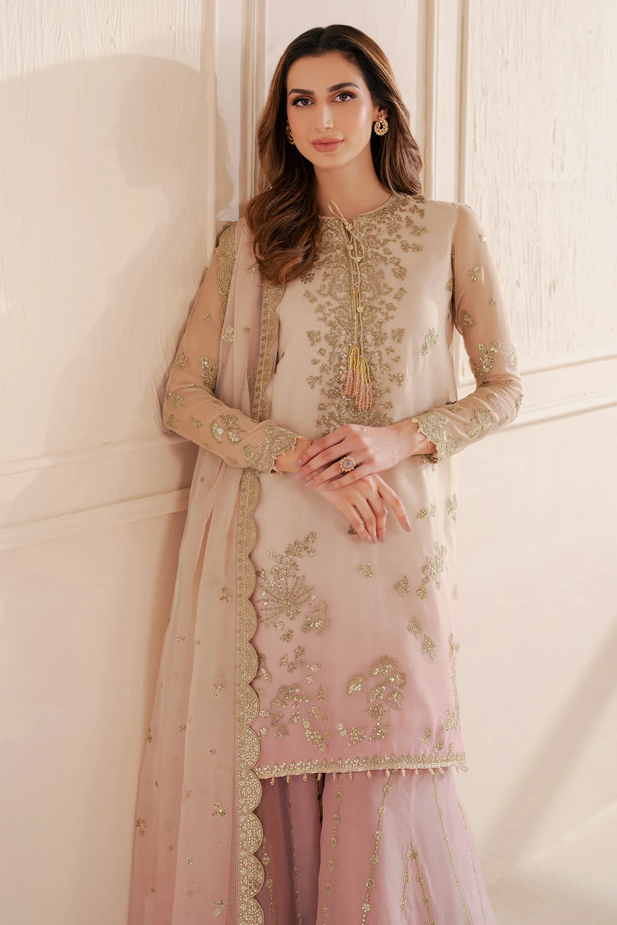 EMBROIDERED CHIFFON UC-3067