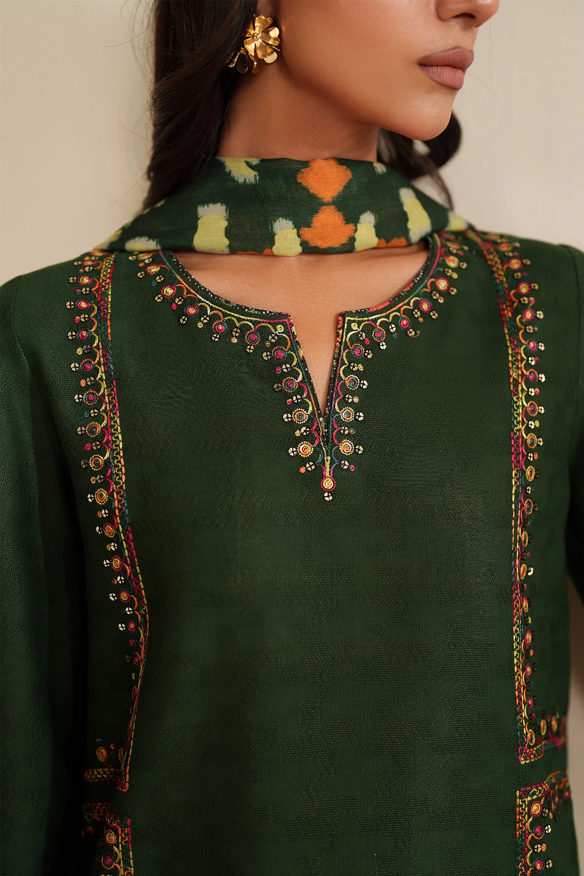 EMBROIDERED JACQUARD KHADDAR UW-0212 6 EMBROIDERED JACQUARD KHADDAR UW-0212