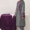 EMBROIDERED JACQUARD KHADDAR UW-0245