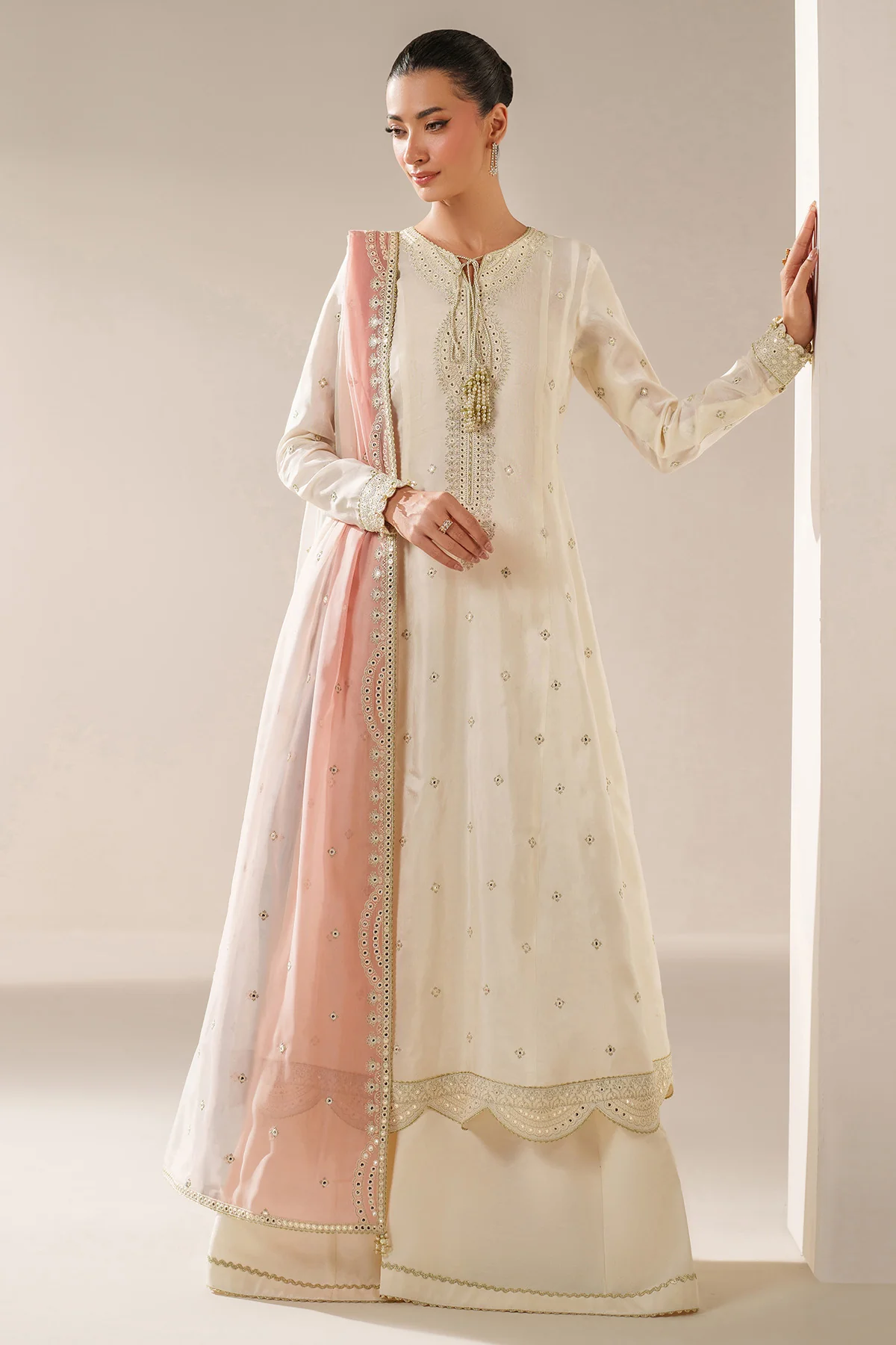 Embroidered Raw Silk UR-7059