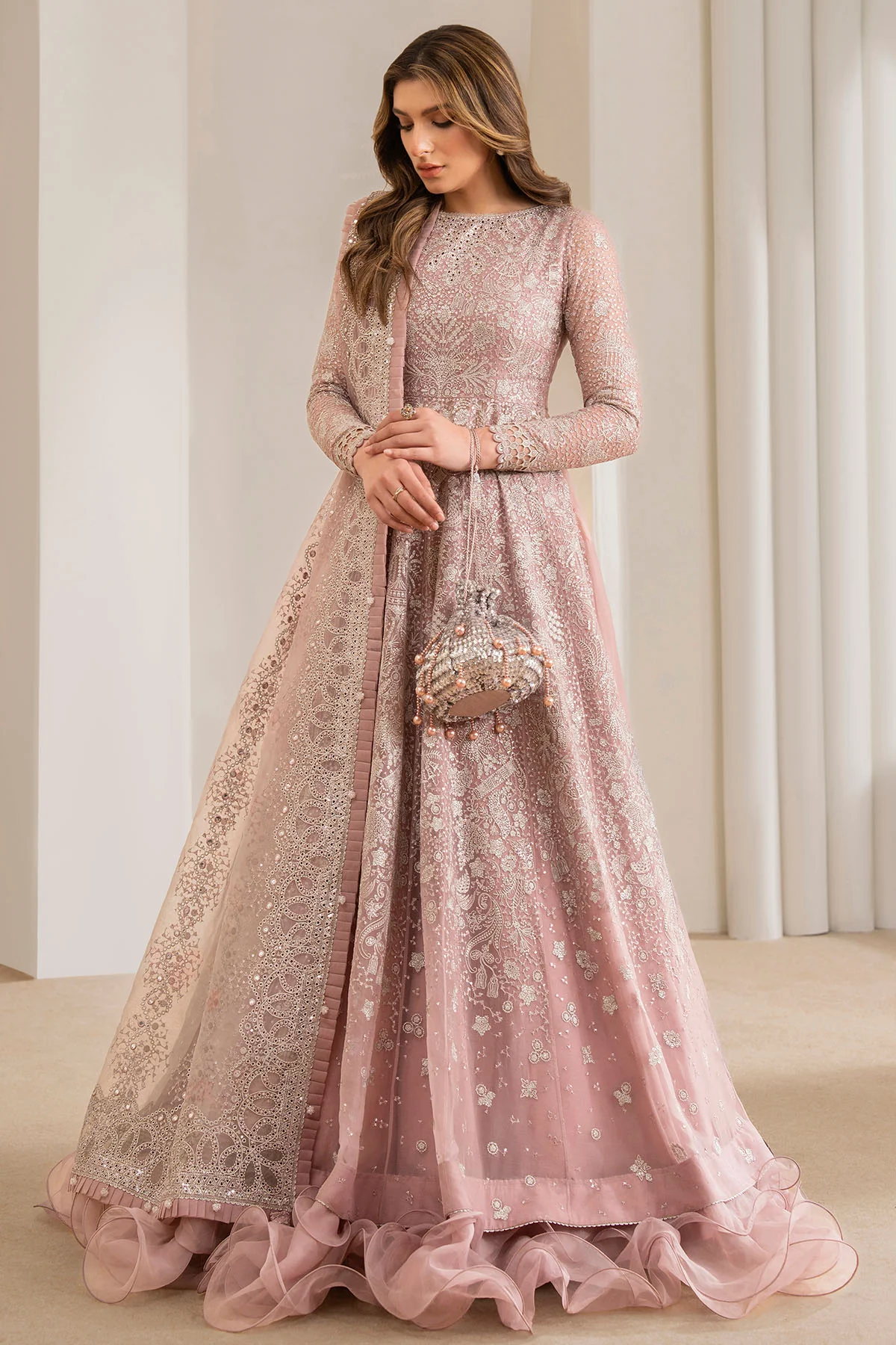 EMBROIDERED CHIFFON WF'24-01