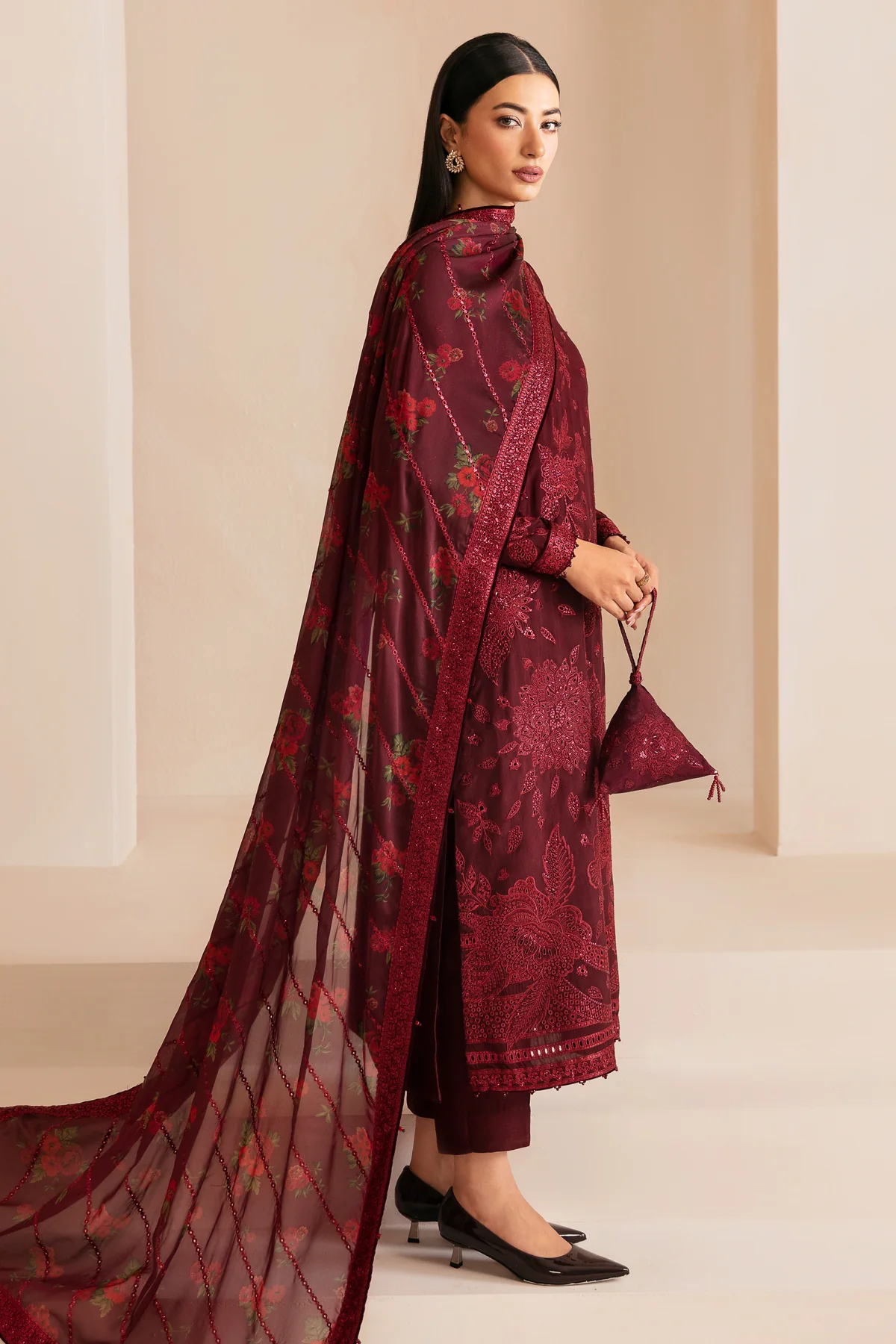 Premium Embroidered Raw Silk UR-7031 2 Premium Embroidered Raw Silk UR-7031