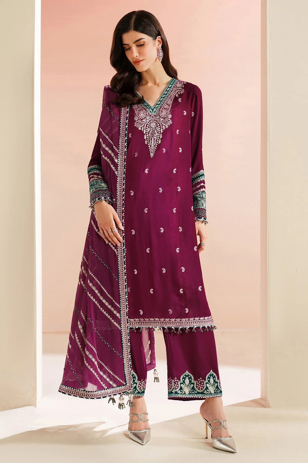 Embroidered Velvet Formal VVF D-6