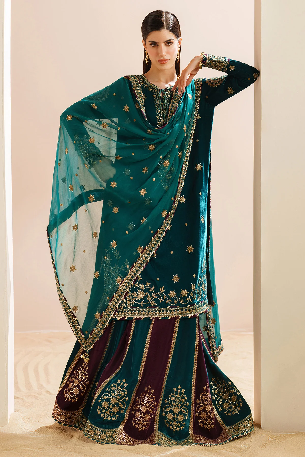 Embroidered Velvet Formal VVF D-8