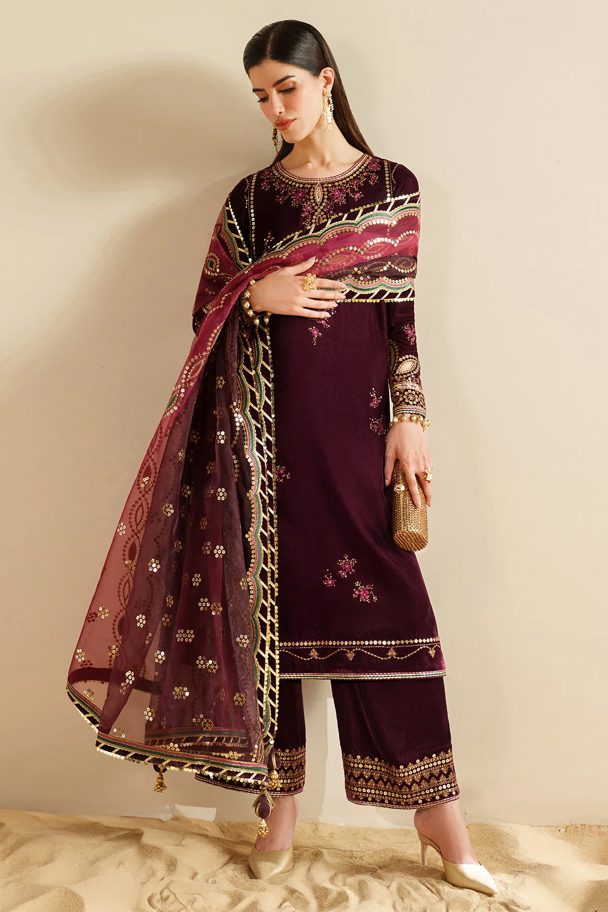 Embroidered Velvet Formal VVF D-4 1 Embroidered Velvet Formal VVF D-4
