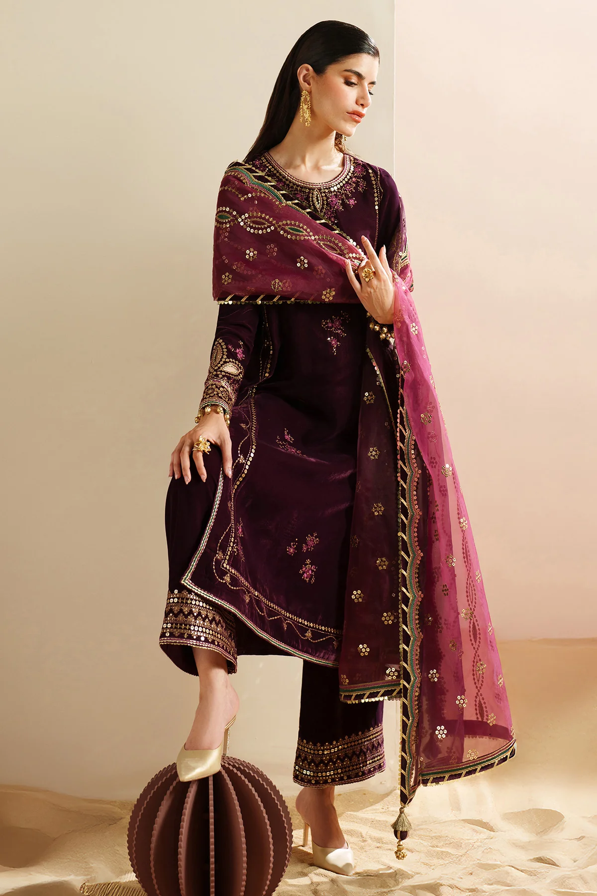 Embroidered Velvet Formal VVF D-4 2 Embroidered Velvet Formal VVF D-4