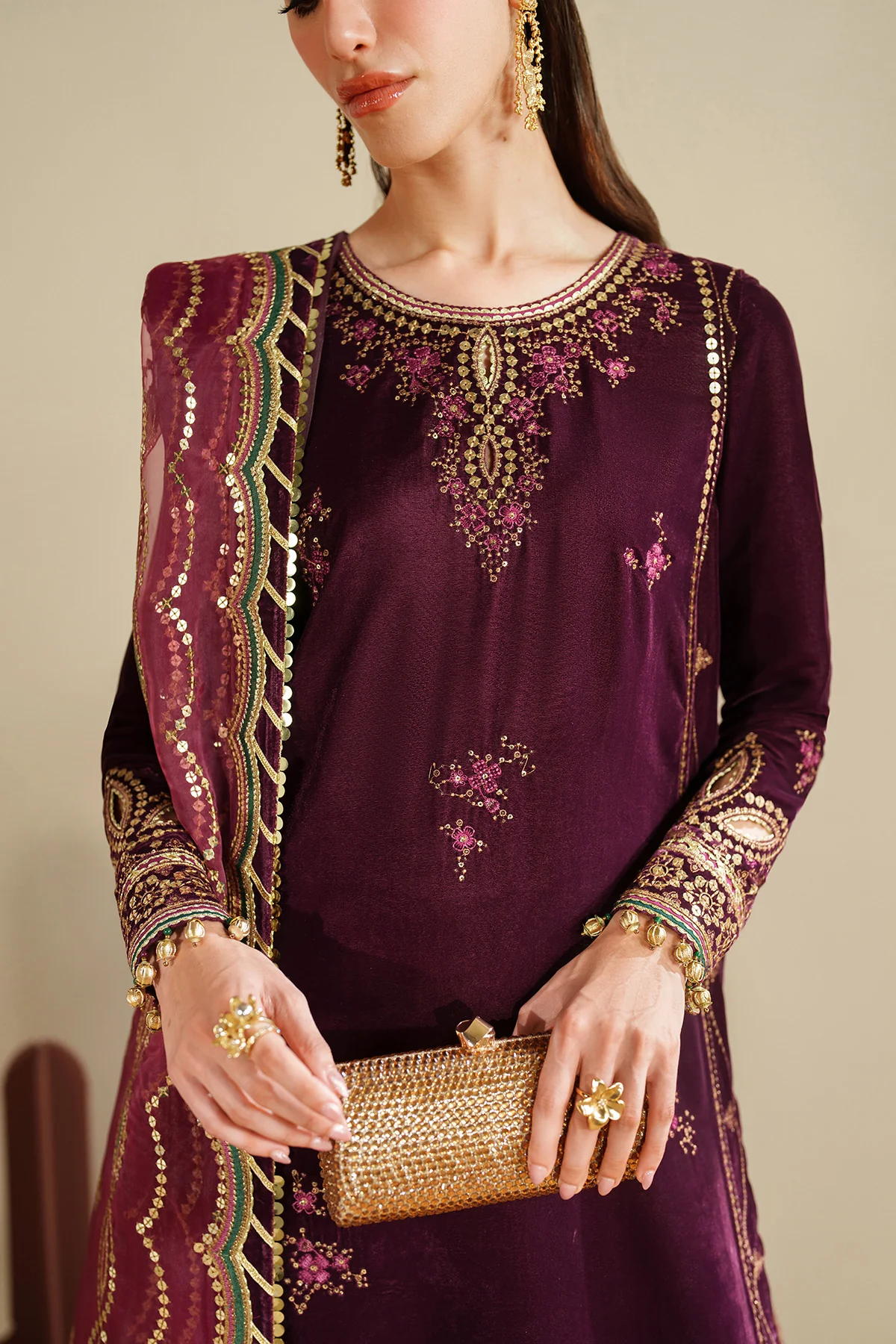 Embroidered Velvet Formal VVF D-4 3 Embroidered Velvet Formal VVF D-4