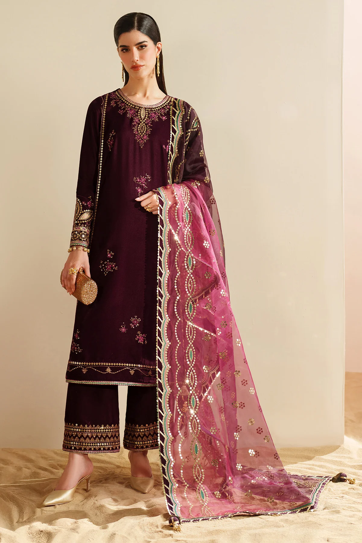 Embroidered Velvet Formal VVF D-4 4 Embroidered Velvet Formal VVF D-4