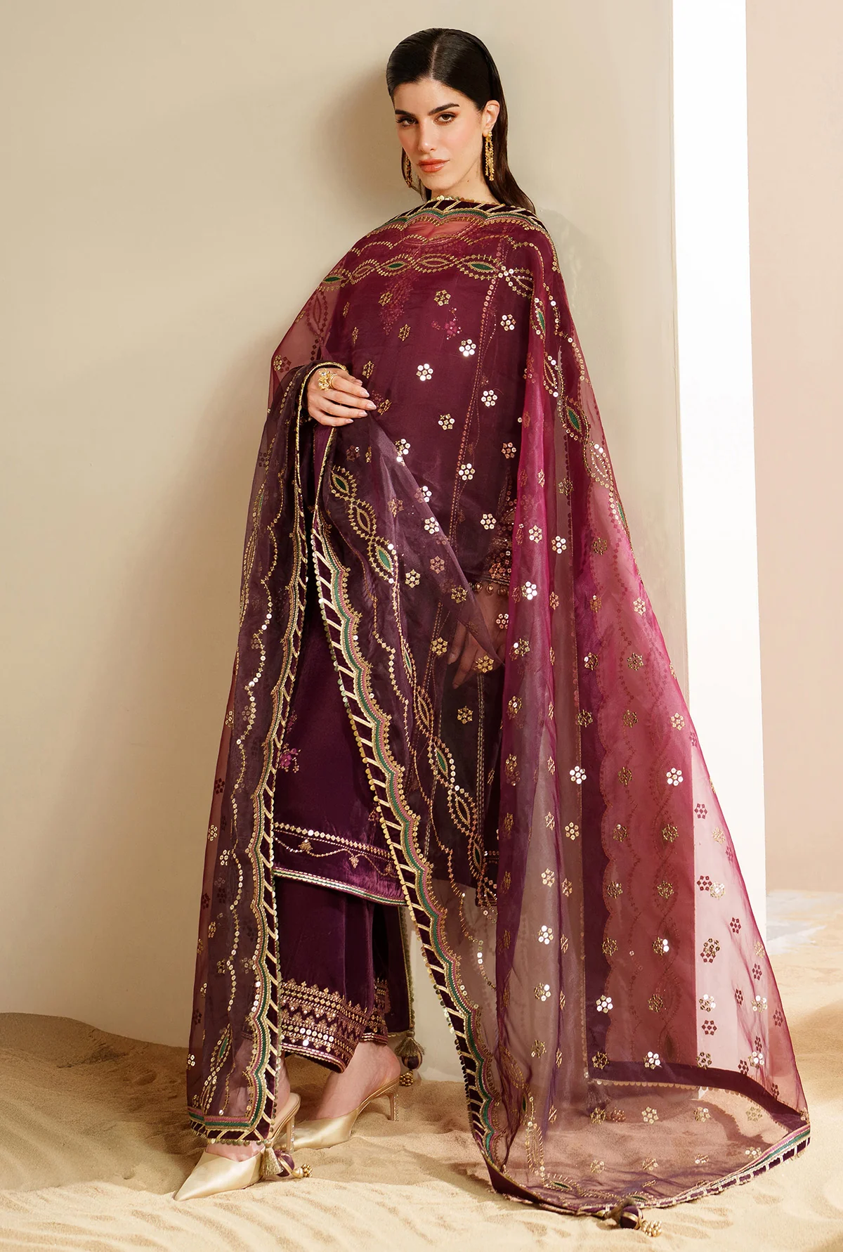 Embroidered Velvet Formal VVF D-4 7 Embroidered Velvet Formal VVF D-4