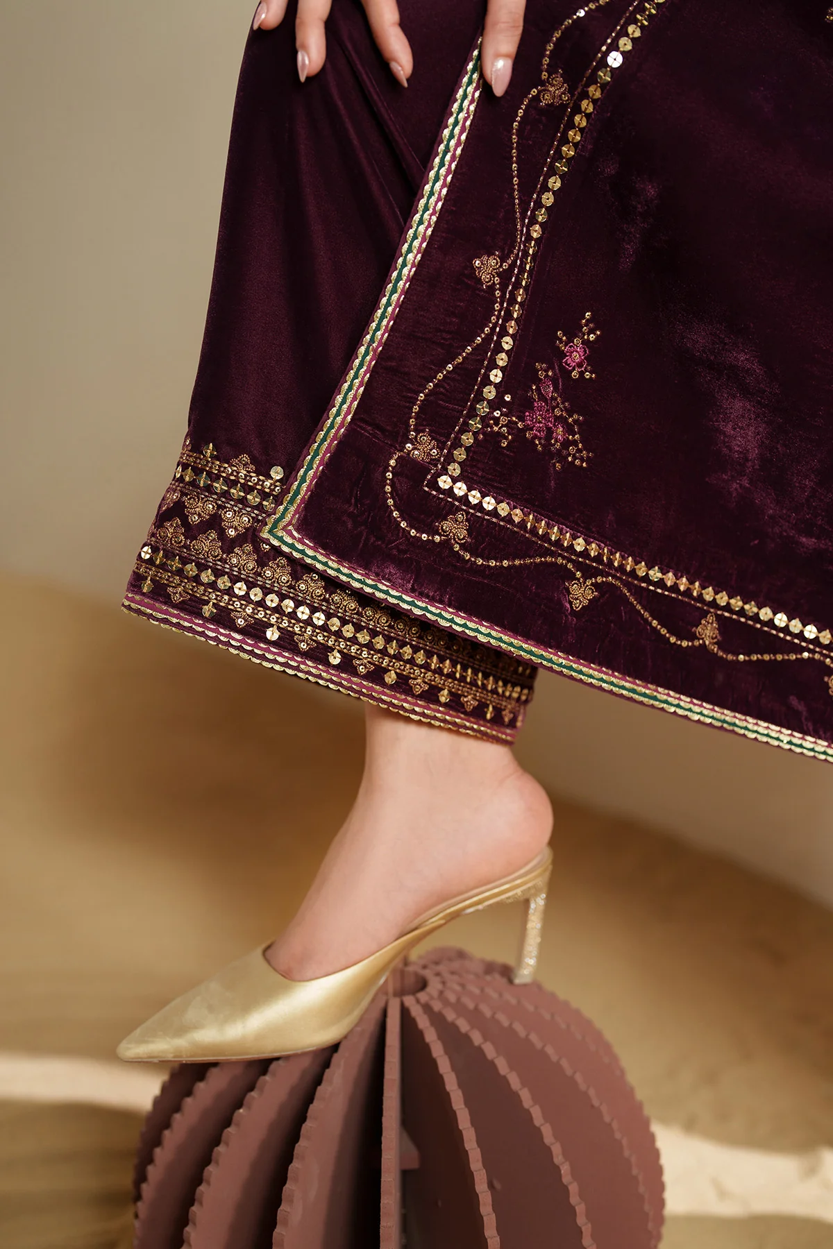 Embroidered Velvet Formal VVF D-4 9 Embroidered Velvet Formal VVF D-4