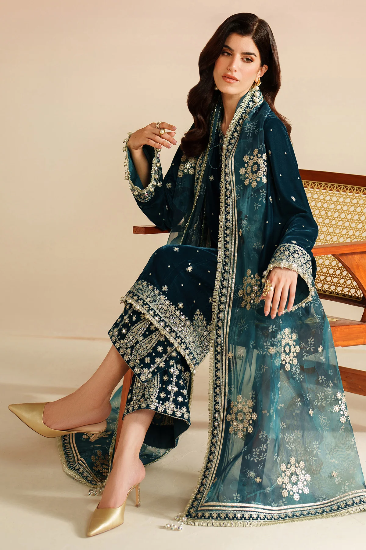 Embroidered Velvet Formal VVF D-2