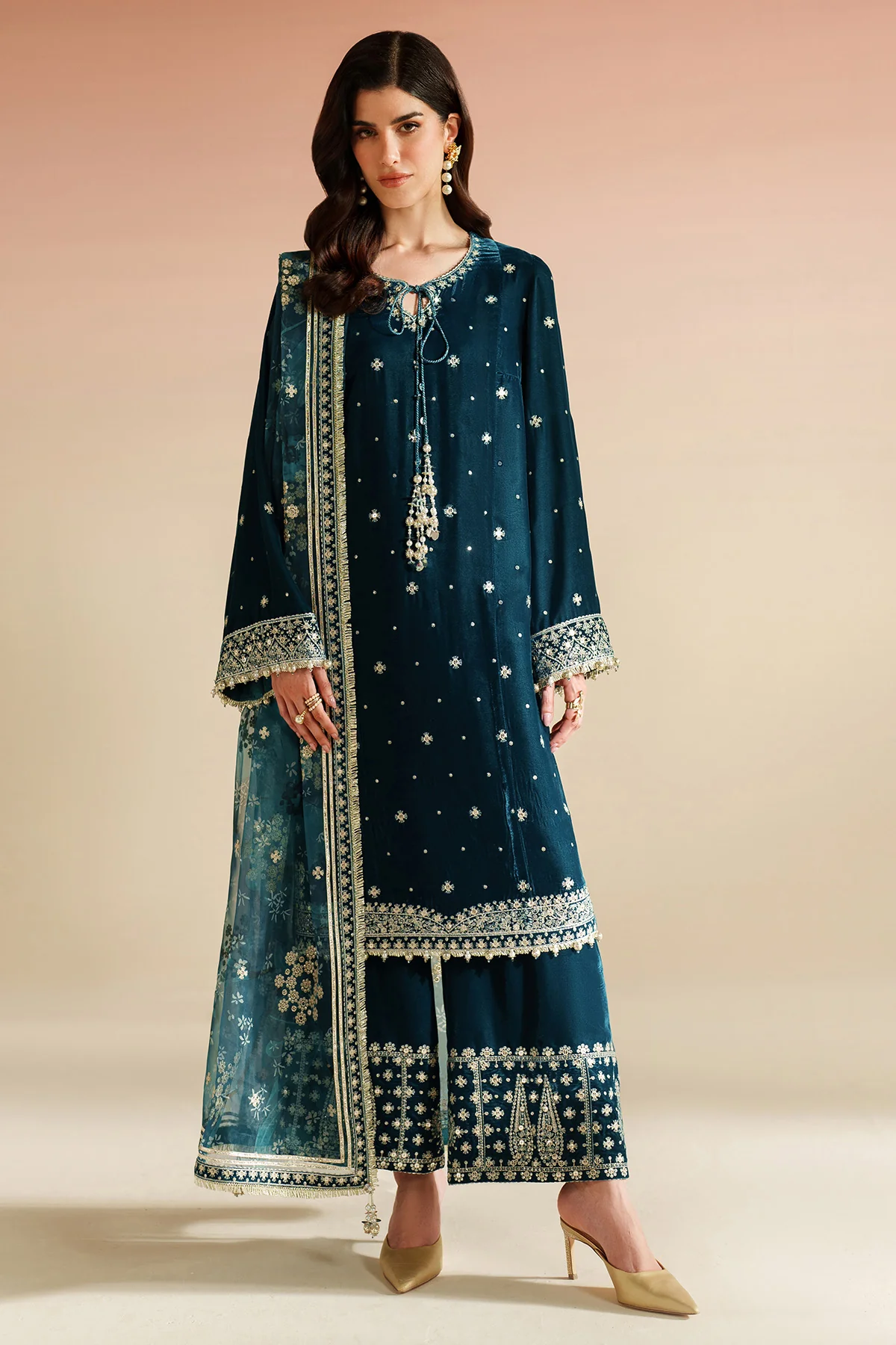 Embroidered Velvet Formal VVF D-2