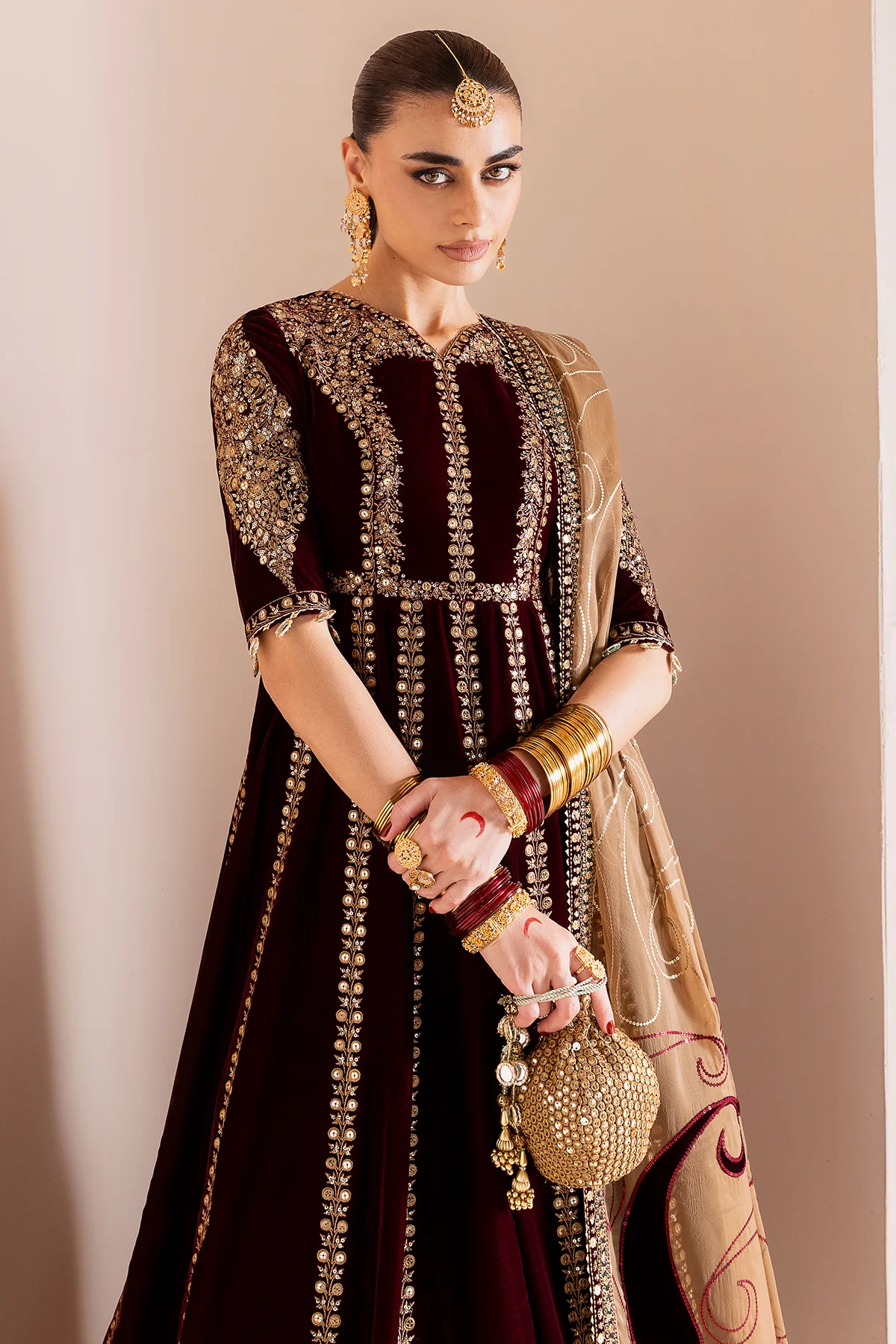 Embroidered Velvet Formal CVF D-12 7 Embroidered Velvet Formal CVF D-12