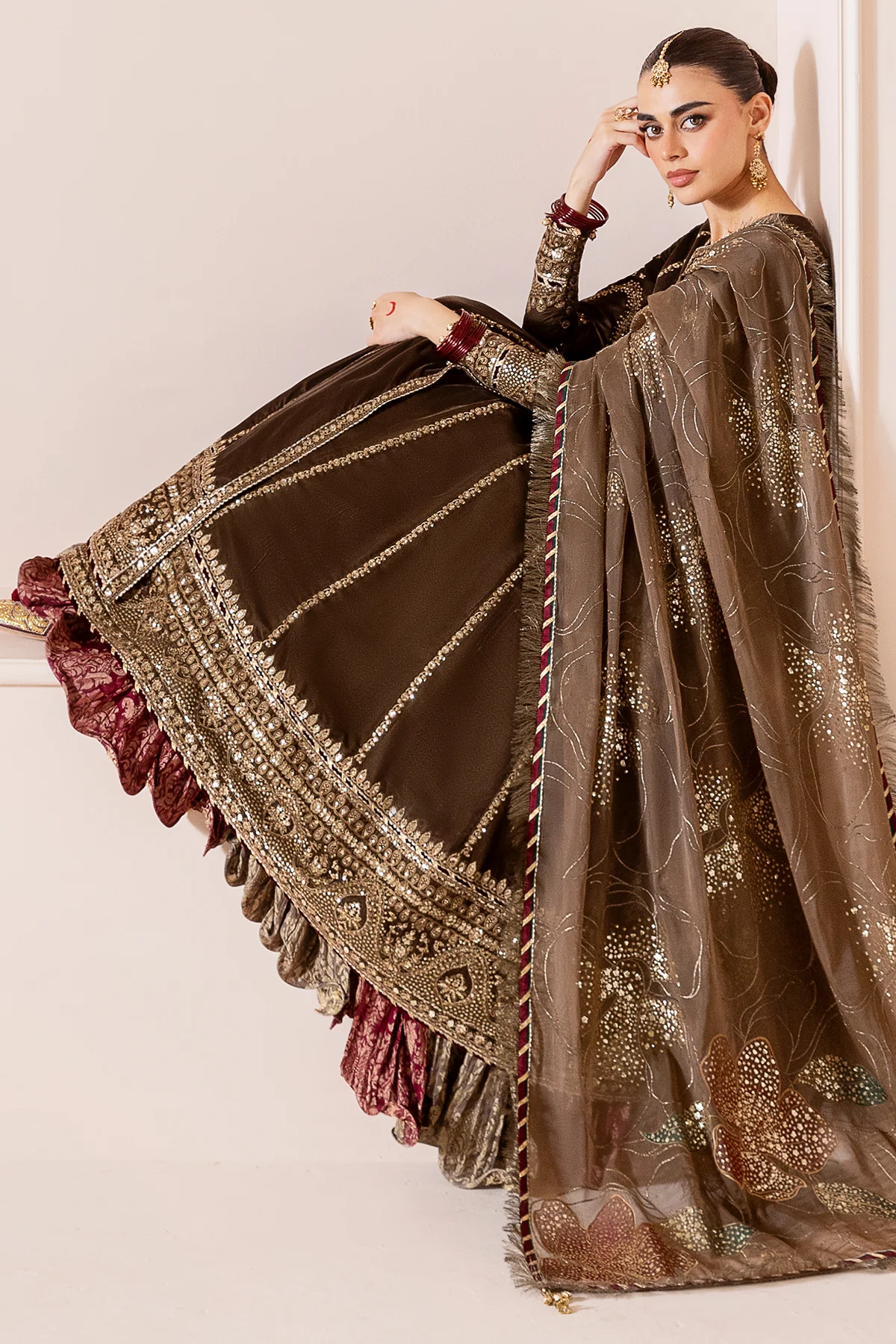 Embroidered Velvet Formal CVF D-04