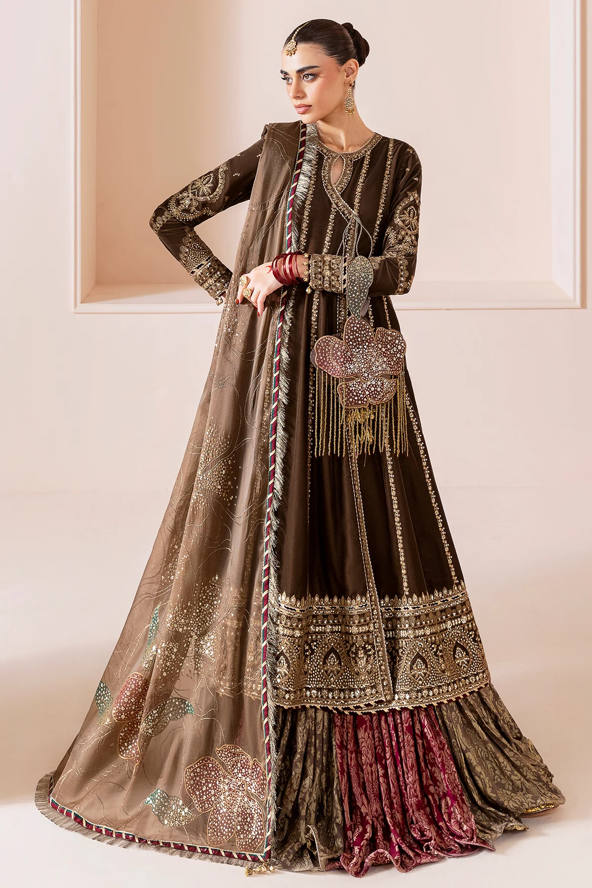 Embroidered Velvet Formal CVF D-04