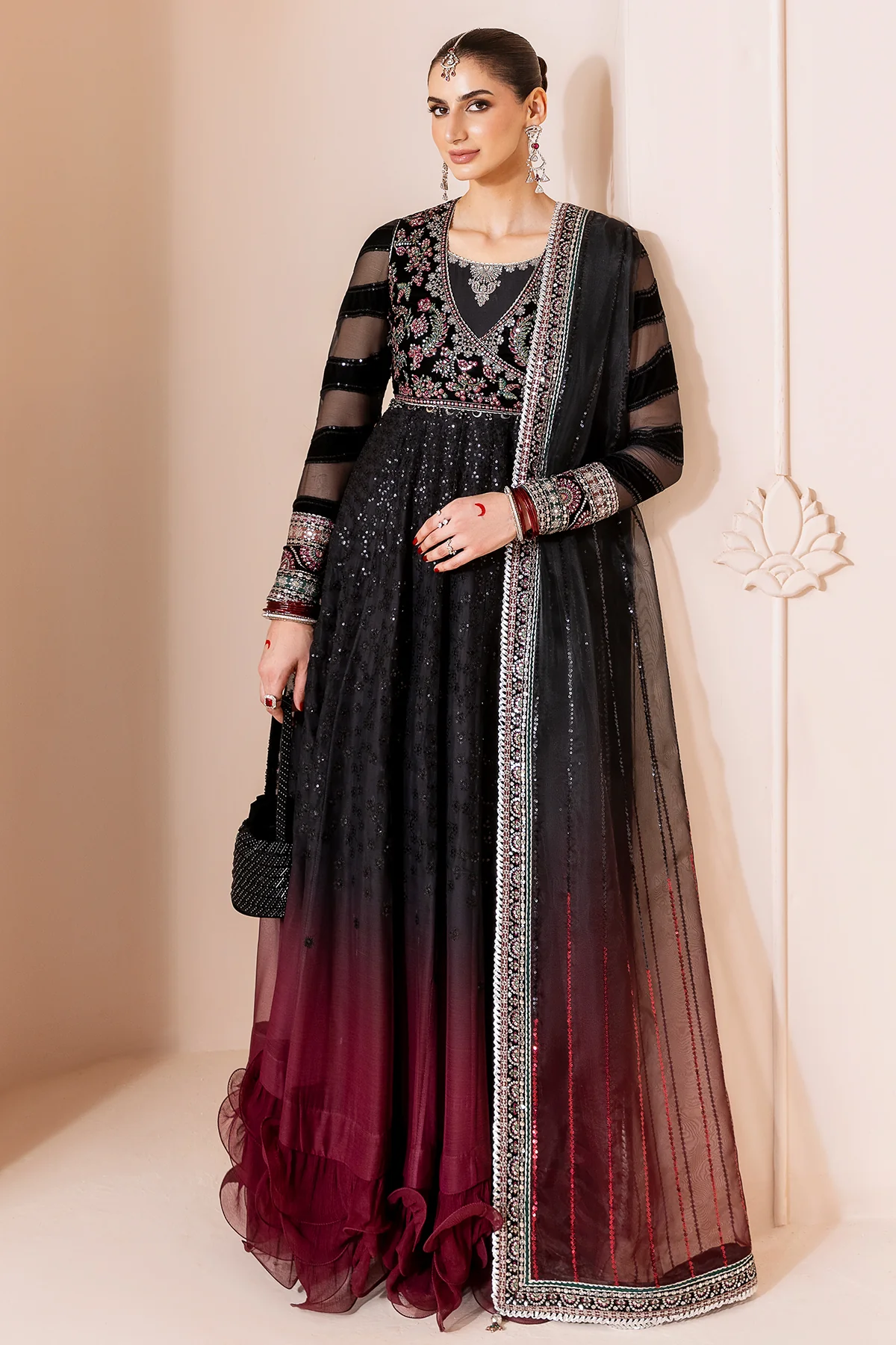 Embroidered Velvet Formal CVF D-10 5 Embroidered Velvet Formal CVF D-10