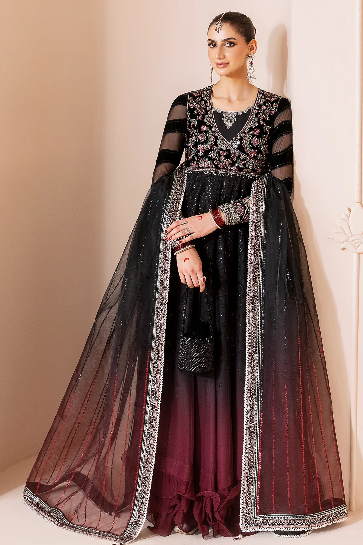 Embroidered Velvet Formal CVF D-10 6 Embroidered Velvet Formal CVF D-10