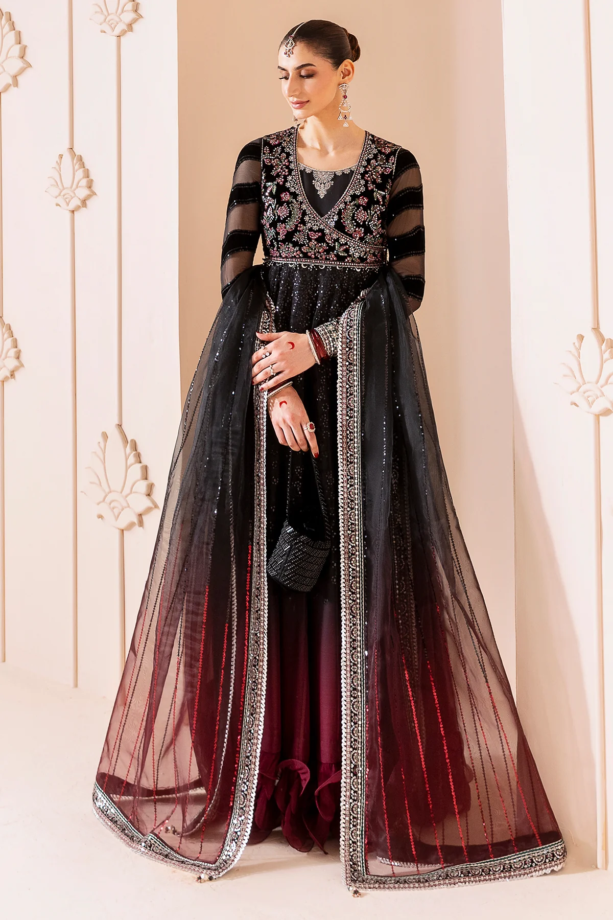 Embroidered Velvet Formal CVF D-10 9 Embroidered Velvet Formal CVF D-10