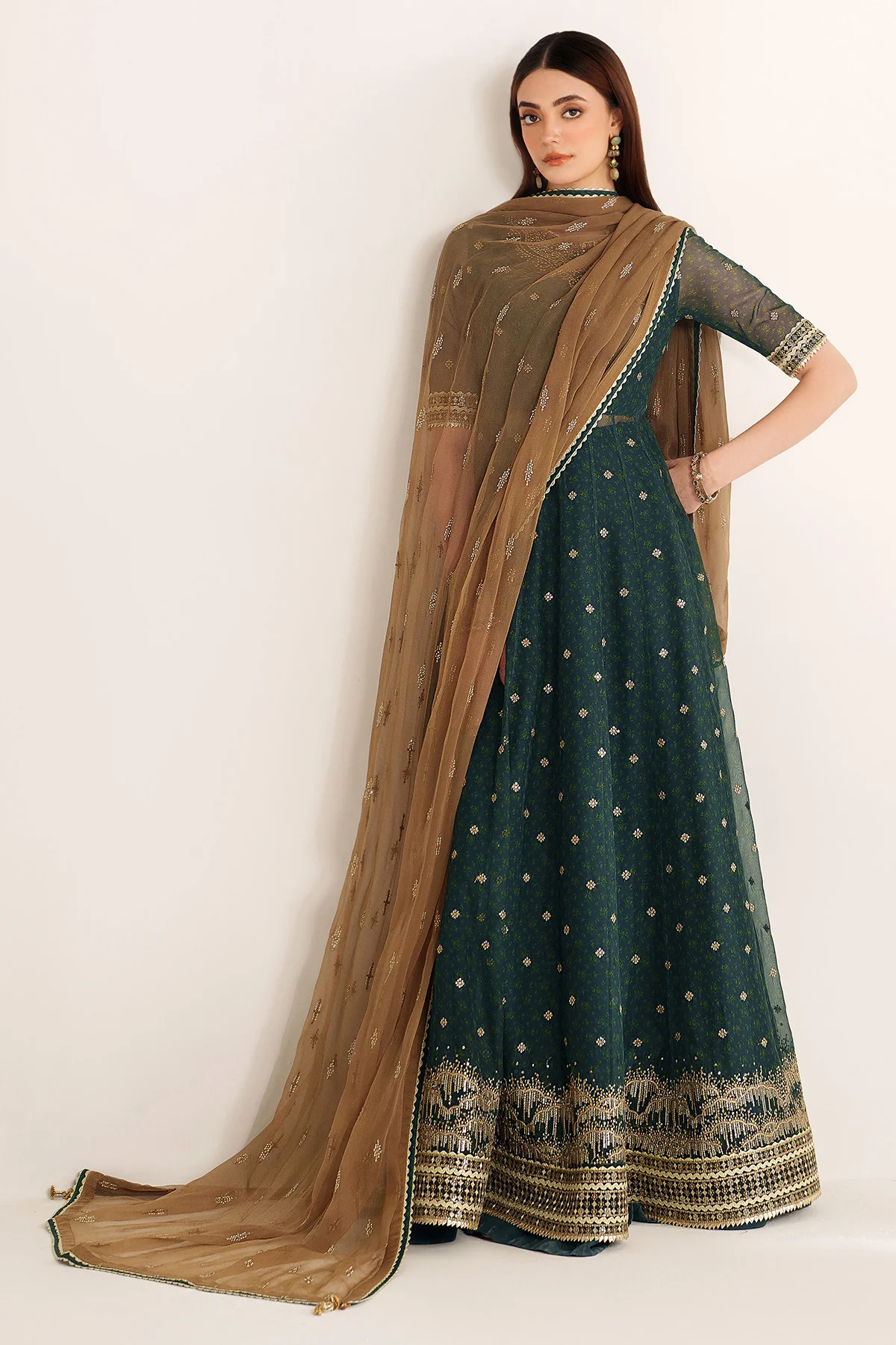 EMBROIDERED CHIFFON UC-3102