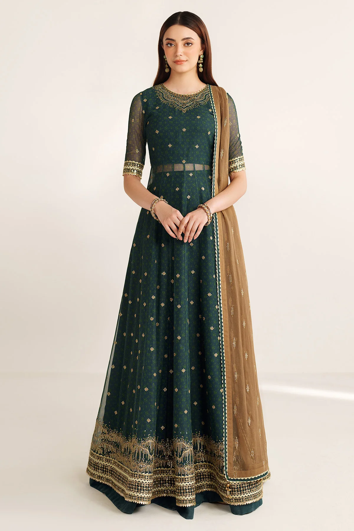 EMBROIDERED CHIFFON UC-3102
