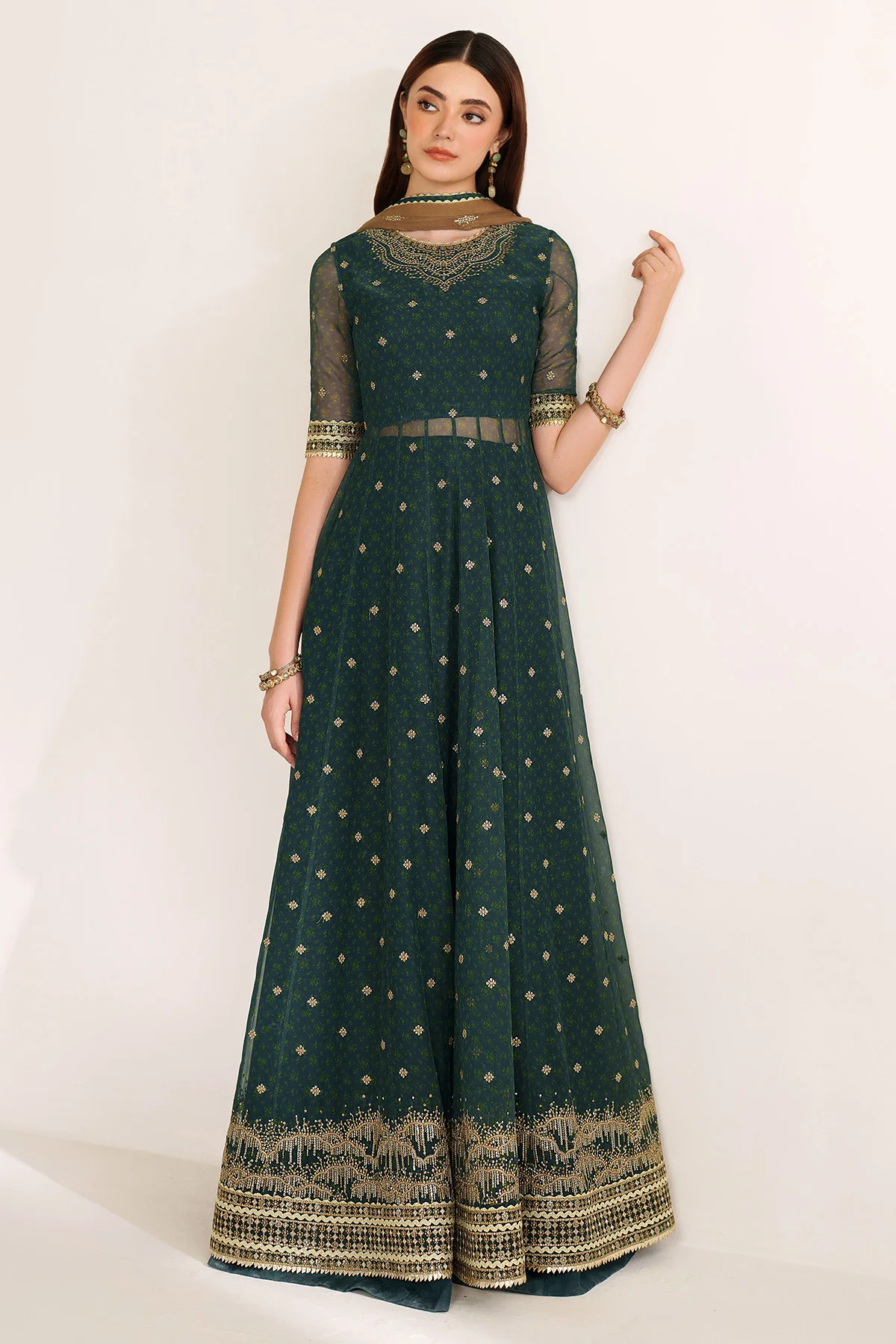 EMBROIDERED CHIFFON UC-3102 8 EMBROIDERED CHIFFON UC-3102