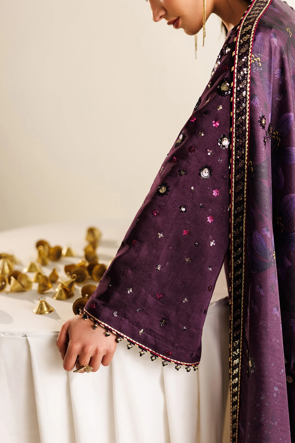 Embroidered Raw Silk UR-7063 11 Embroidered Raw Silk UR-7063