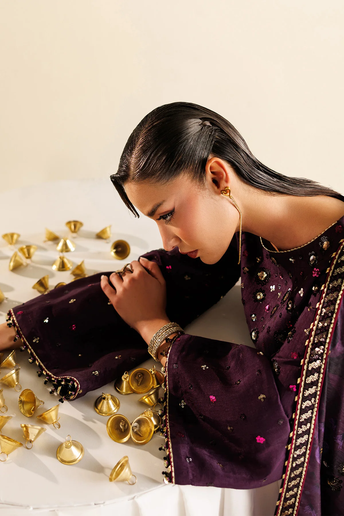 Embroidered Raw Silk UR-7063 12 Embroidered Raw Silk UR-7063