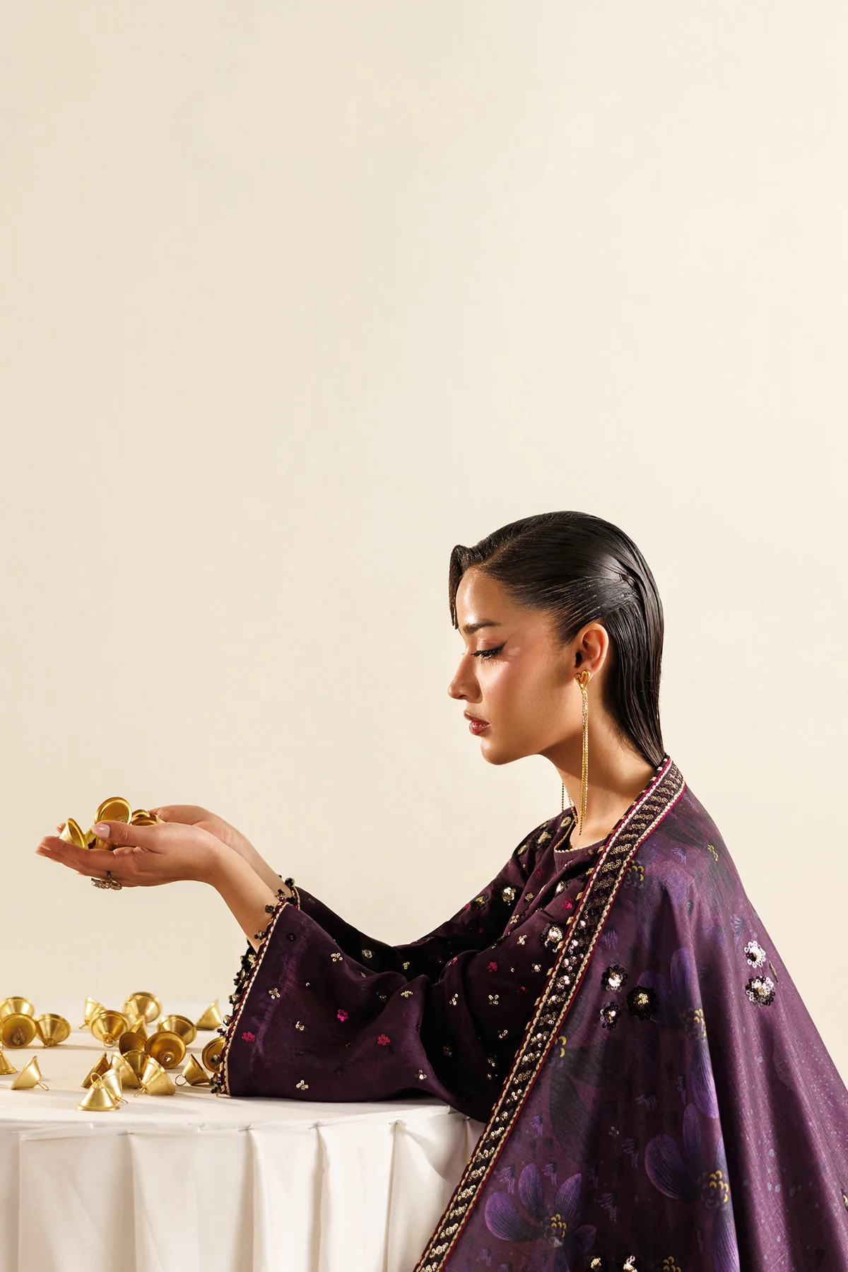 Embroidered Raw Silk UR-7063 13 Embroidered Raw Silk UR-7063