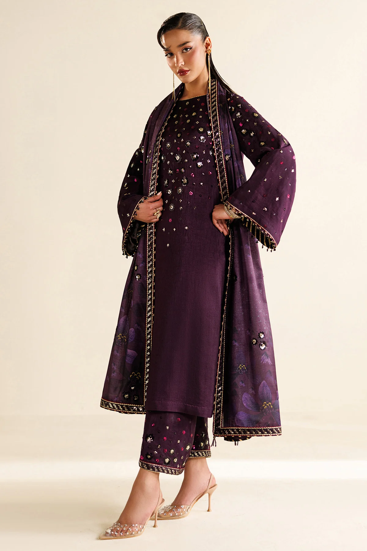 Embroidered Raw Silk UR-7063 6 Embroidered Raw Silk UR-7063