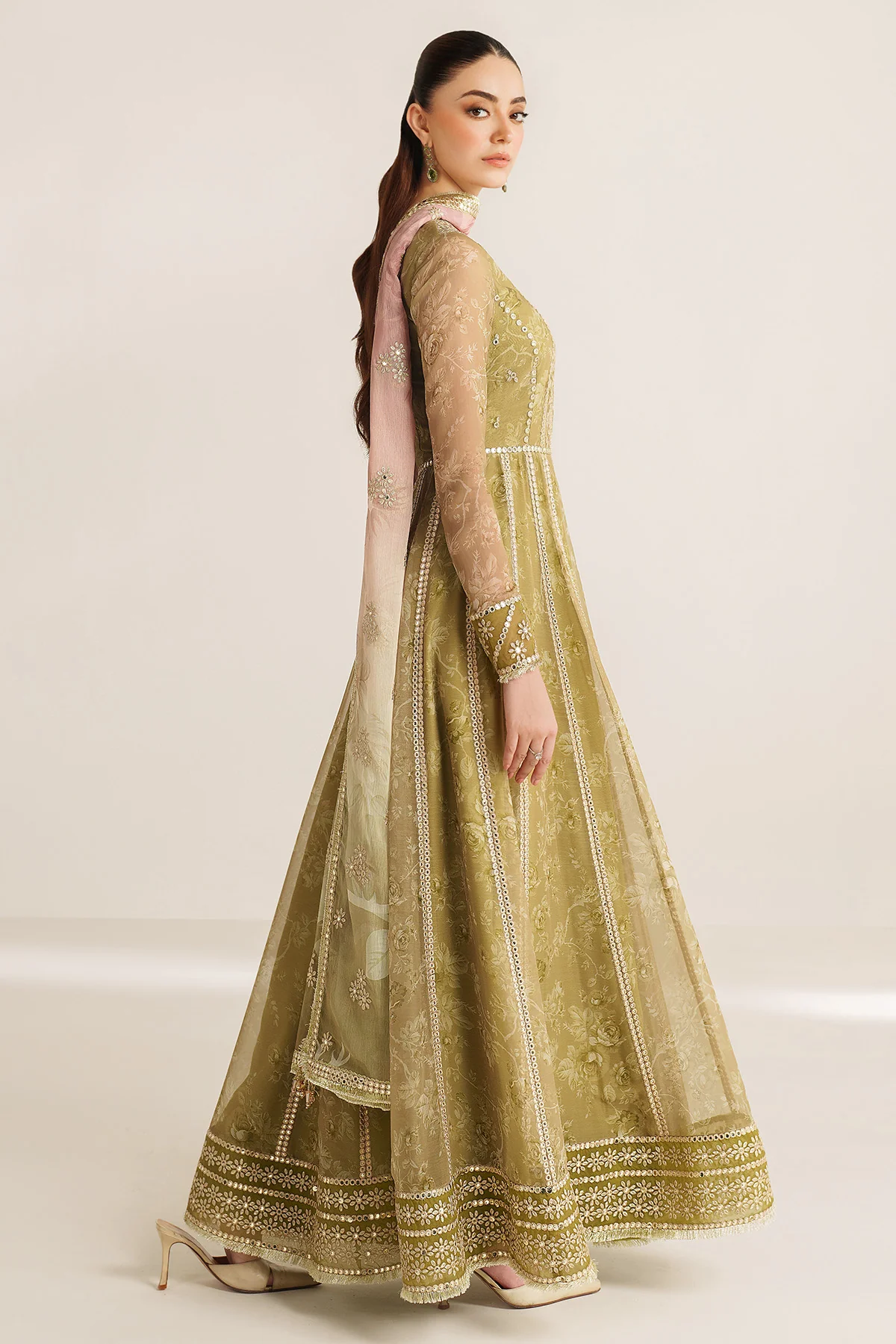 EMBROIDERED CHIFFON UC-3089