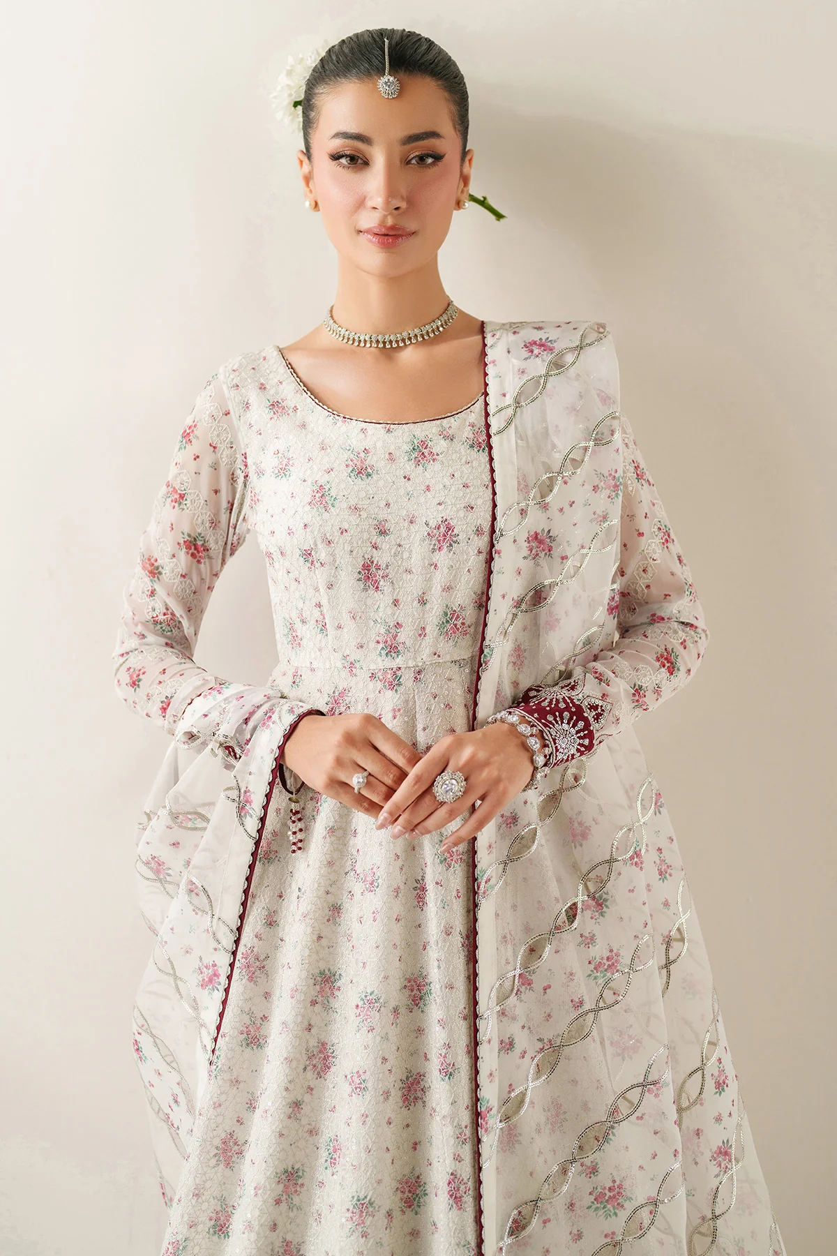 EMBROIDERED CHIFFON UC-3094