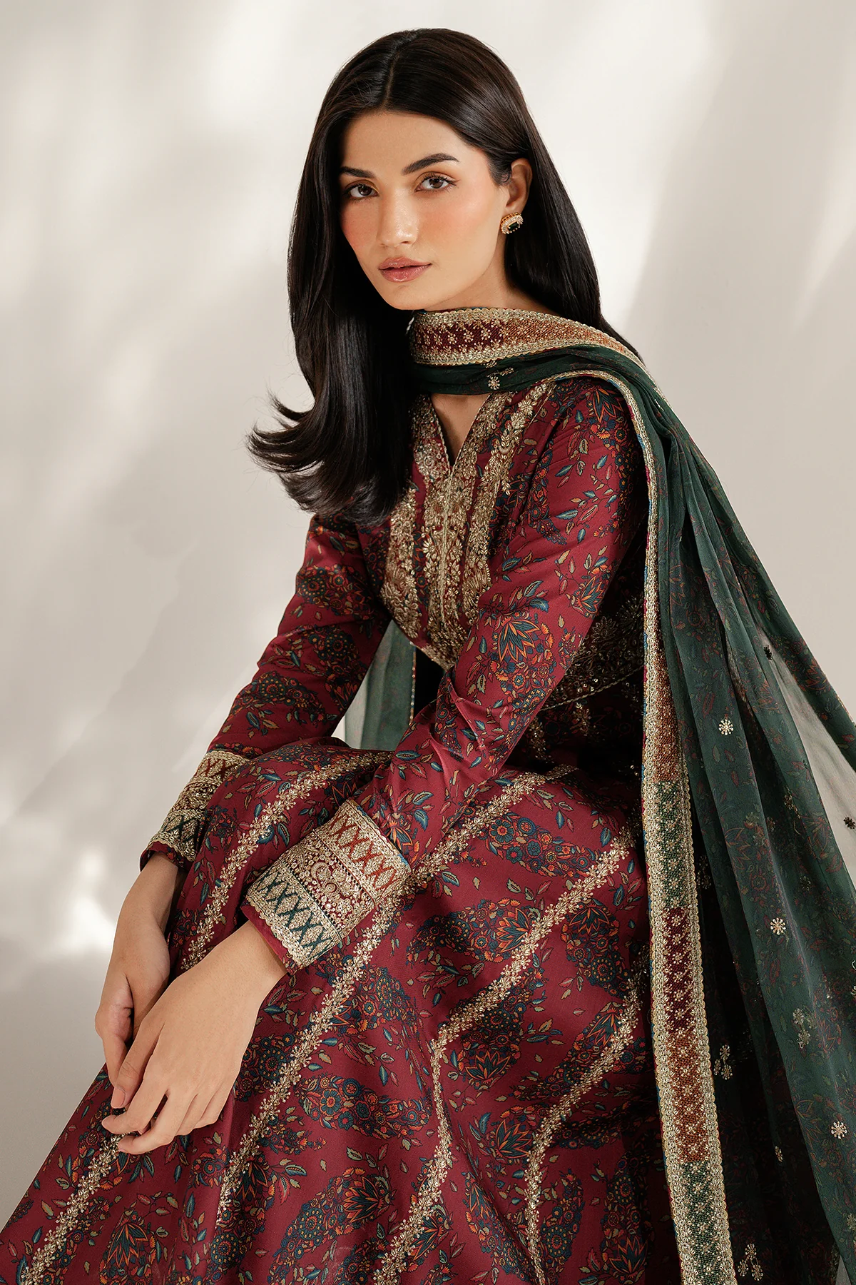 Embroidered Raw Silk UR-7055 4 Embroidered Raw Silk UR-7055