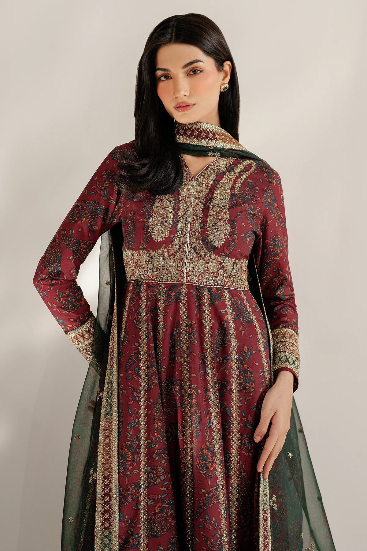 Embroidered Raw Silk UR-7055 5 Embroidered Raw Silk UR-7055