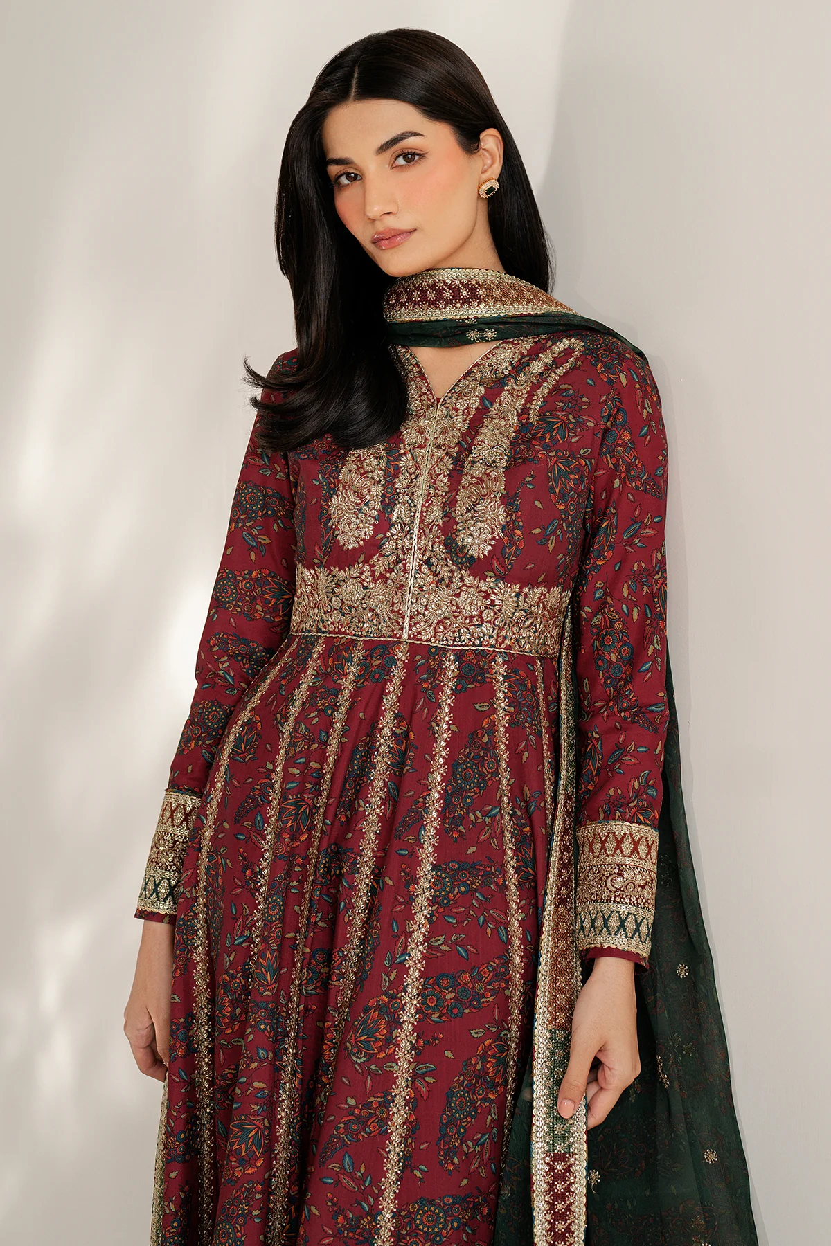 Embroidered Raw Silk UR-7055 6 Embroidered Raw Silk UR-7055