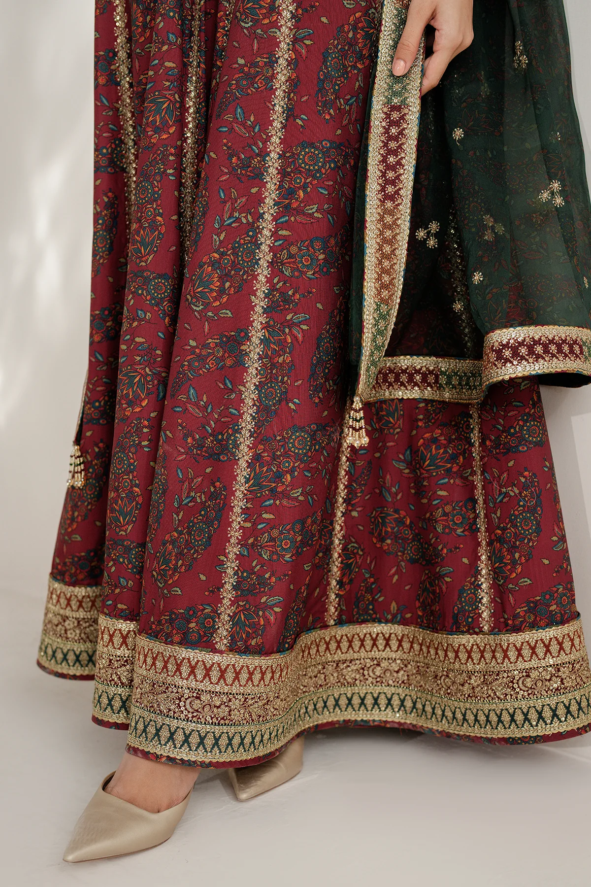 Embroidered Raw Silk UR-7055 7 Embroidered Raw Silk UR-7055