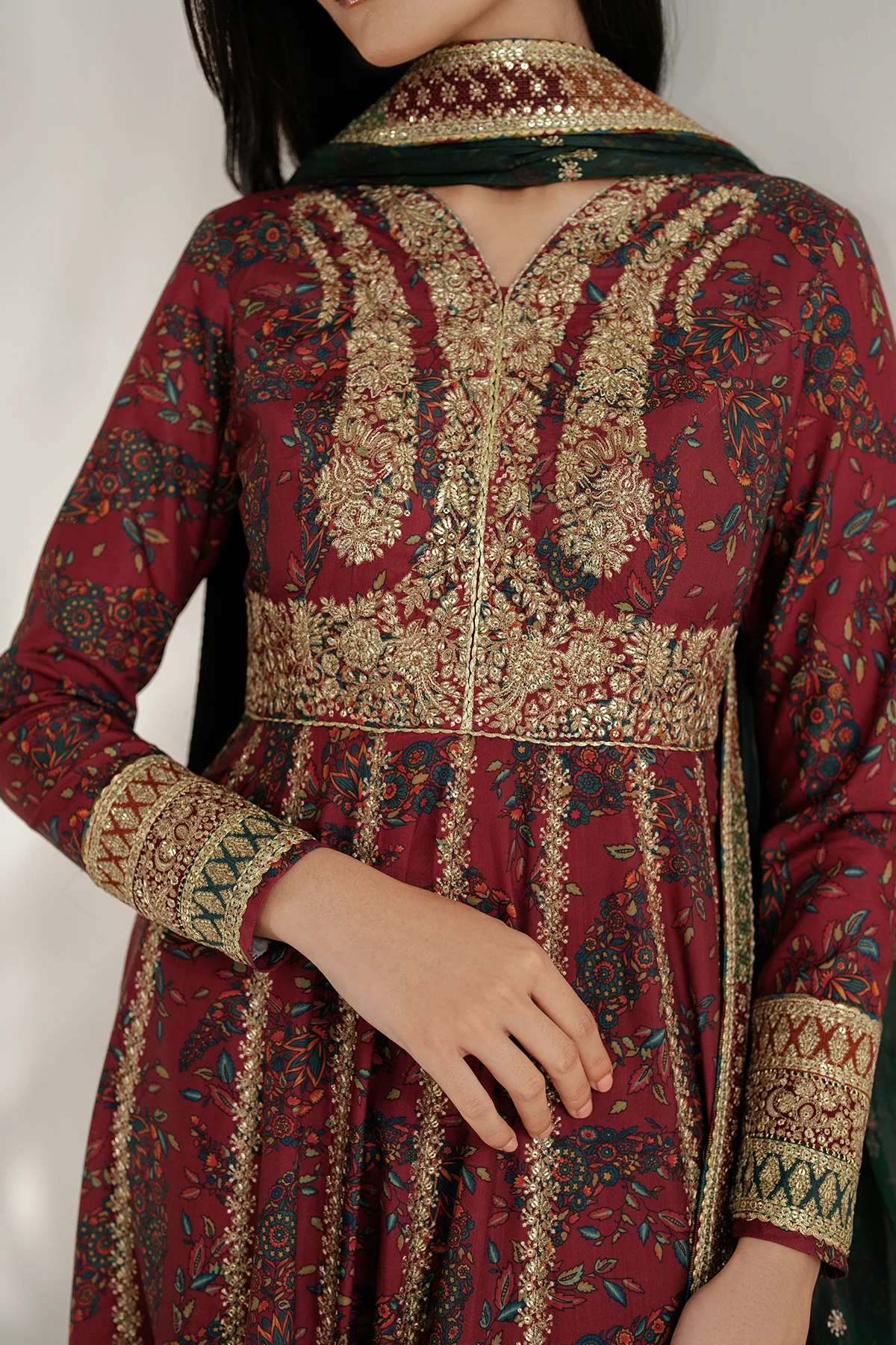 Embroidered Raw Silk UR-7055 8 Embroidered Raw Silk UR-7055