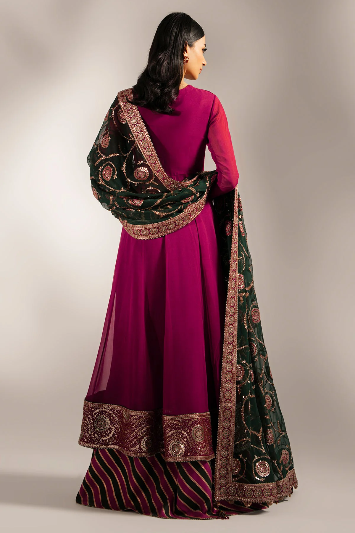 EMBROIDERED CHIFFON UC-3074