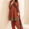 Embroidered Raw Silk UR-7050