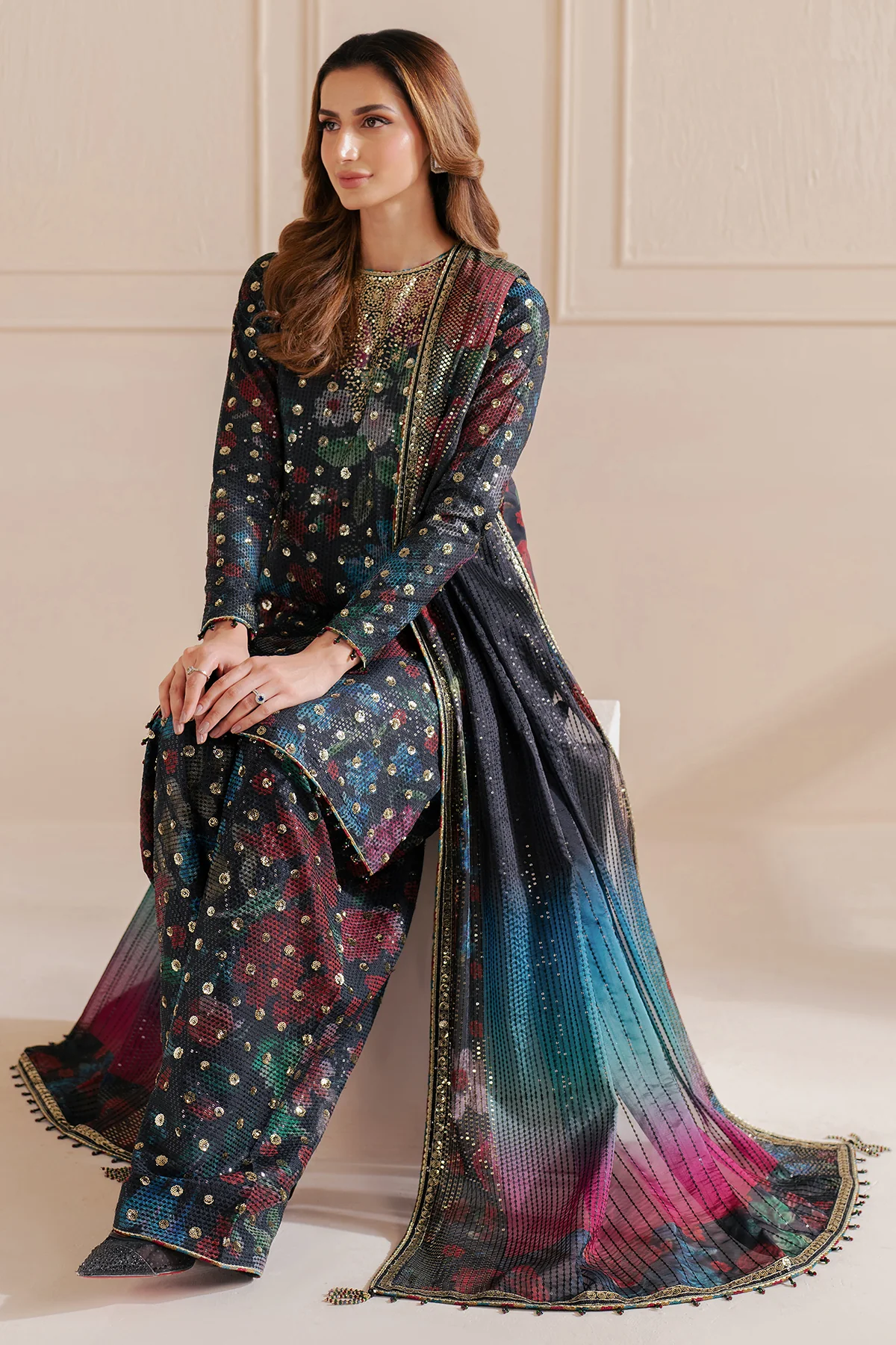 Embroidered Raw Silk UR-7051 8 Embroidered Raw Silk UR-7051