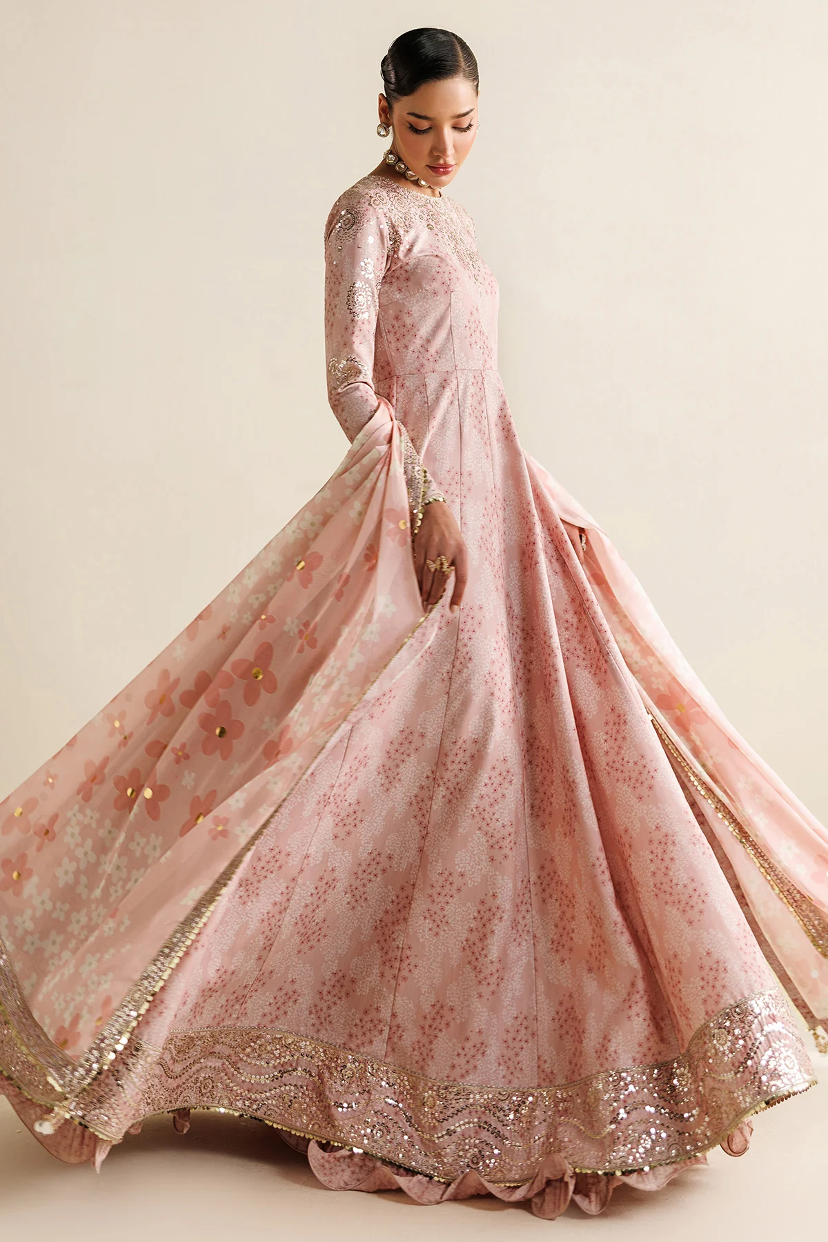Embroidered Raw Silk UR-7067