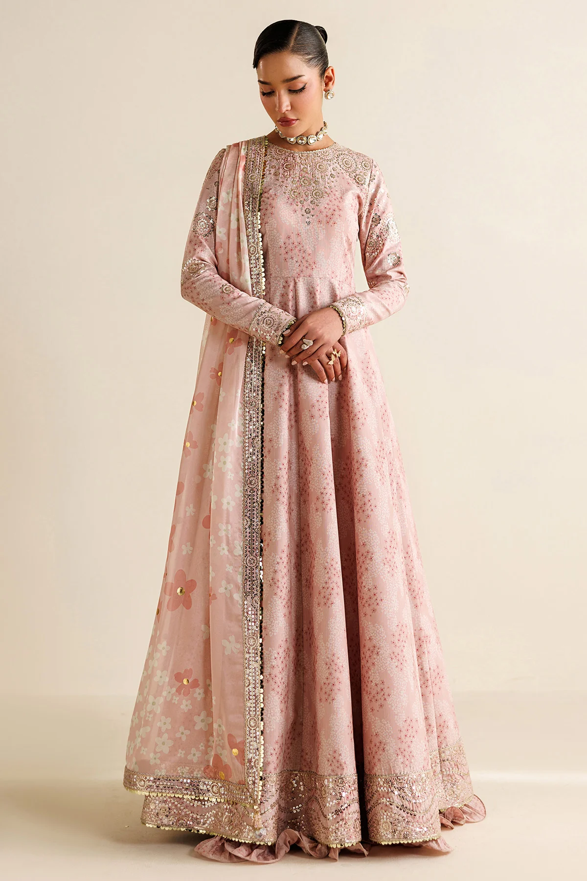 Embroidered Raw Silk UR-7067