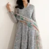 EMBROIDERED CHIFFON UC-3075