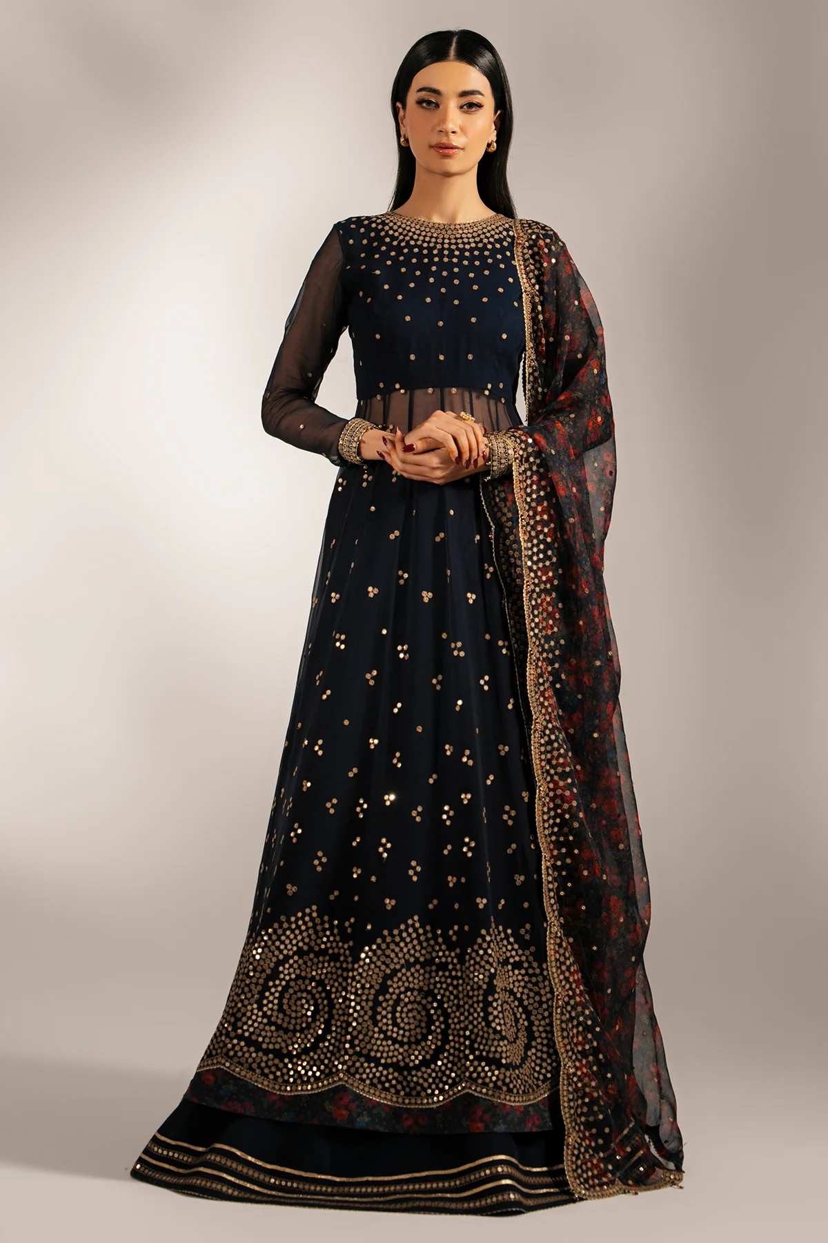 EMBROIDERED CHIFFON UC-3073 11 EMBROIDERED CHIFFON UC-3073